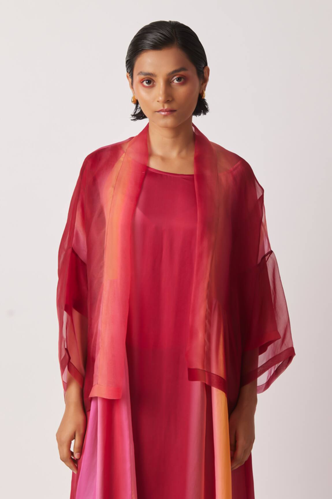Yavi Cheril Organza Printed Jacket 