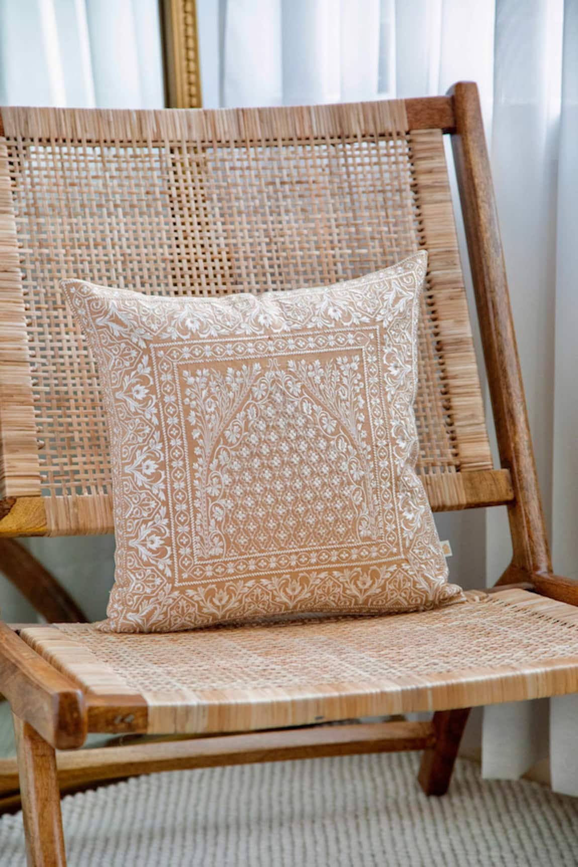 Khaabka Mehr Mehrab Thread Embroidered Cushion Covers - 2 Pcs