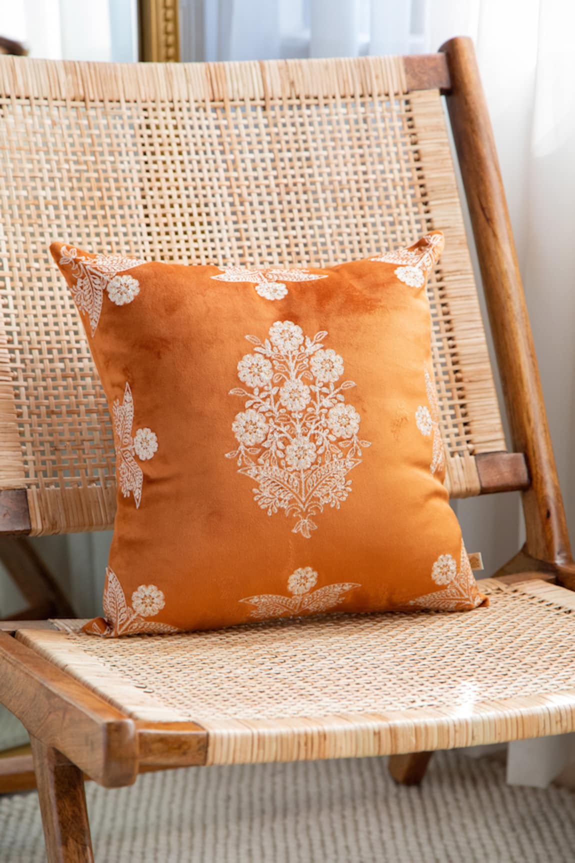 Khaabka Seher Floral & Dori Embroidered Cushion Covers - 2 Pcs