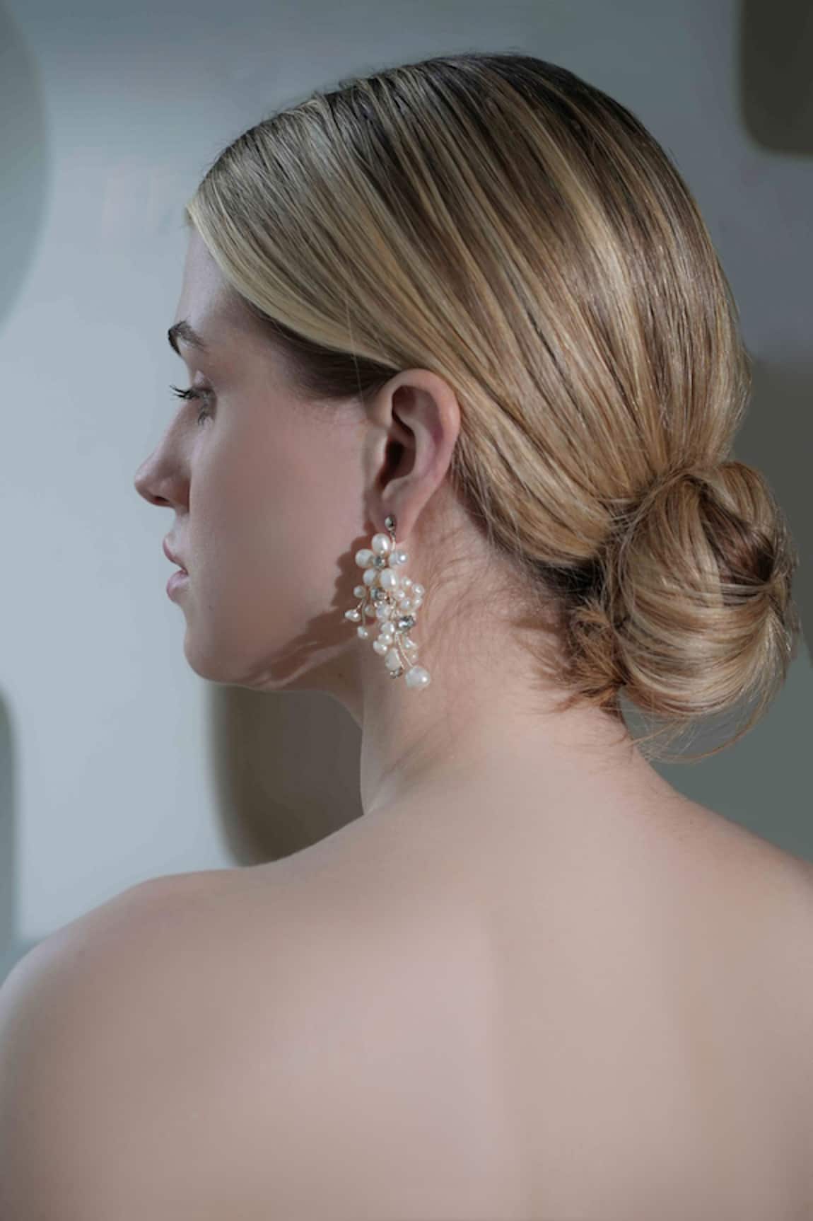 Floristaa by mahek Romy Pearl & Glass Stone Embellished Earrings