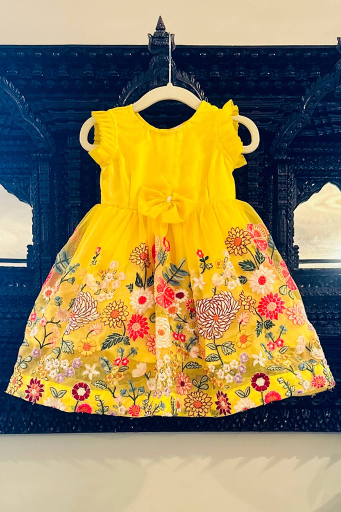 Rage Attire-Sweta Saria Floral Garden Embroidered Dress