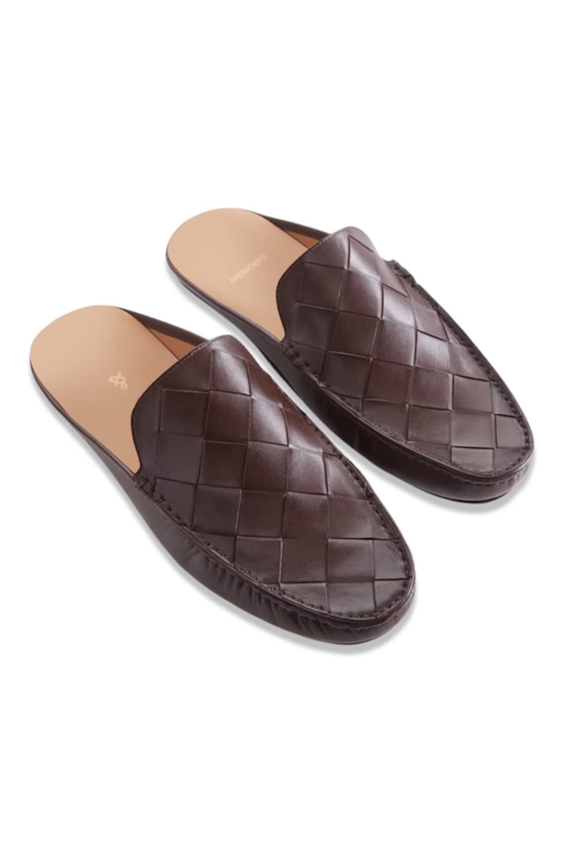 Baron & Bay Arno Textured Backless Loafers 