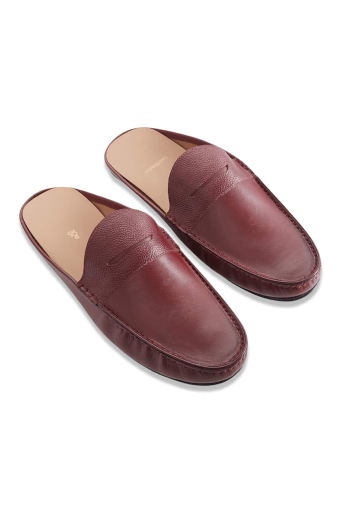 Baron&Bay Napa Leather Backless Loafers