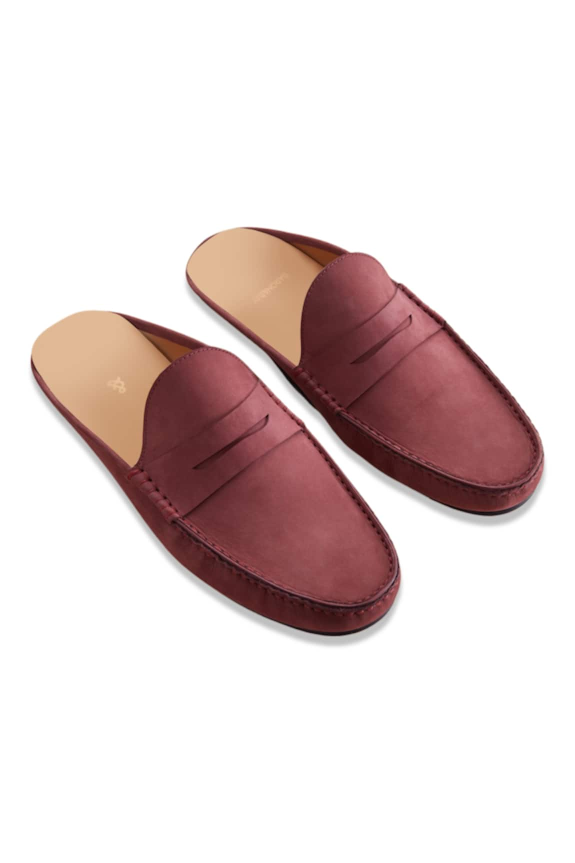 Baron&Bay Arno Nubuck Backless Loafers