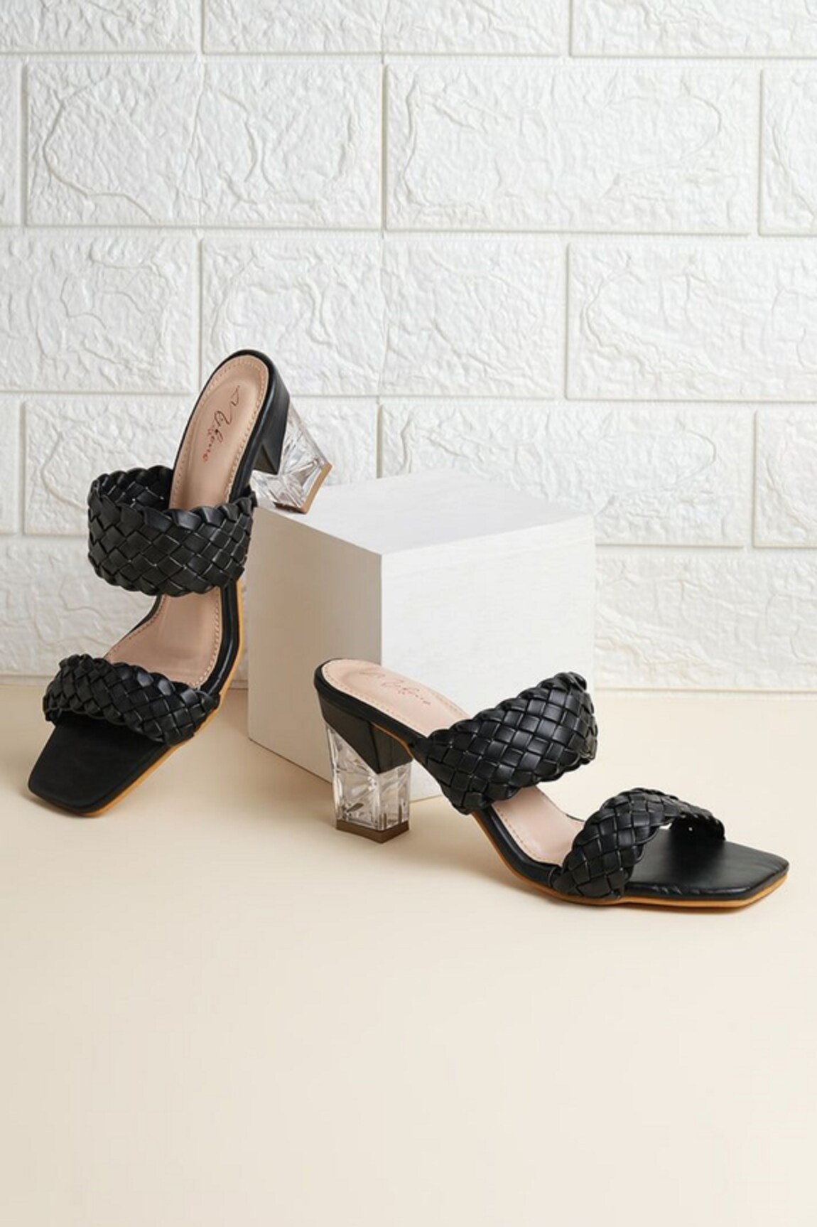 MYKONO Iris Double Braided Strap Heels