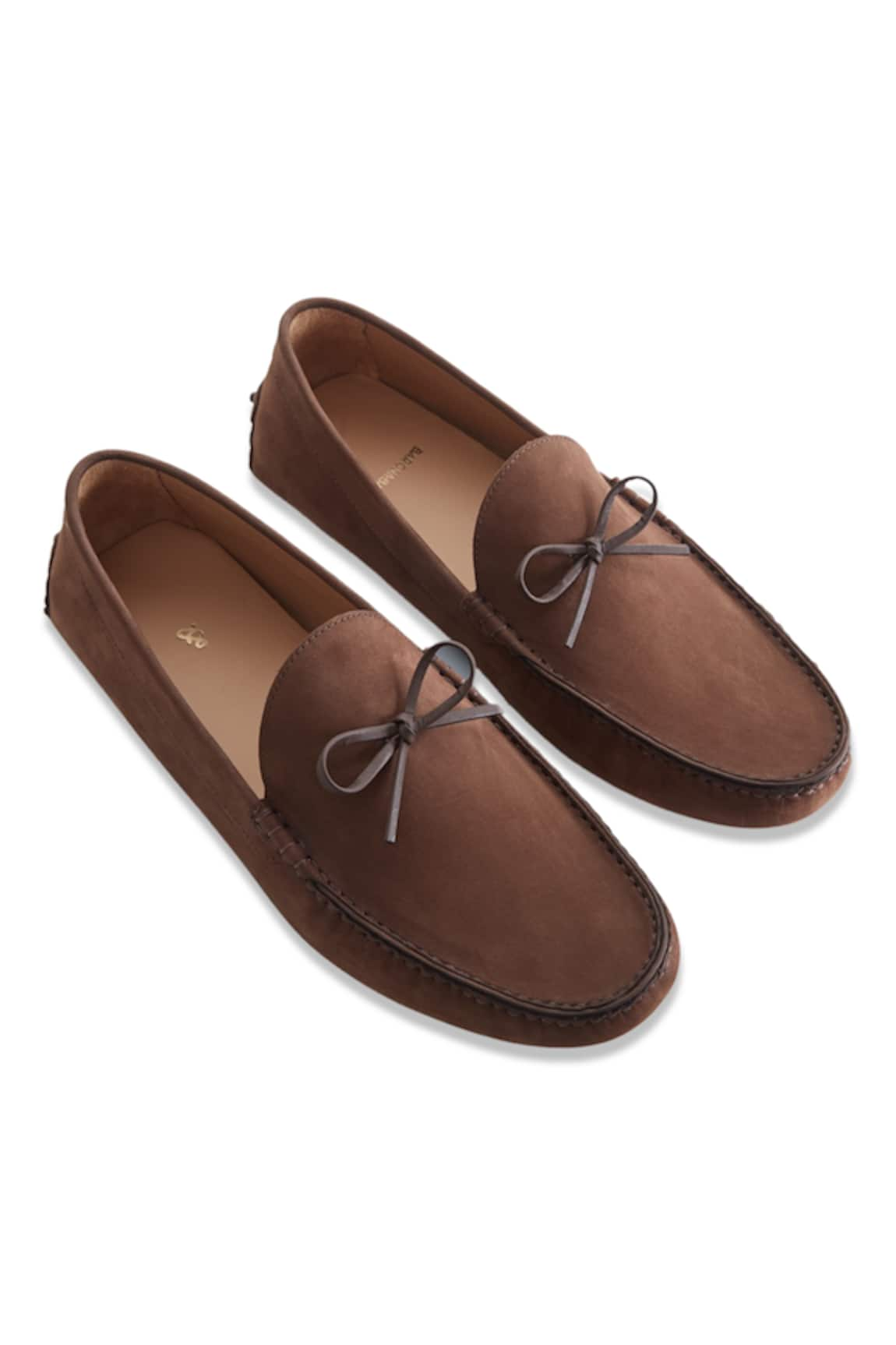 Baron&Bay Marino Plain Front Bow Loafers