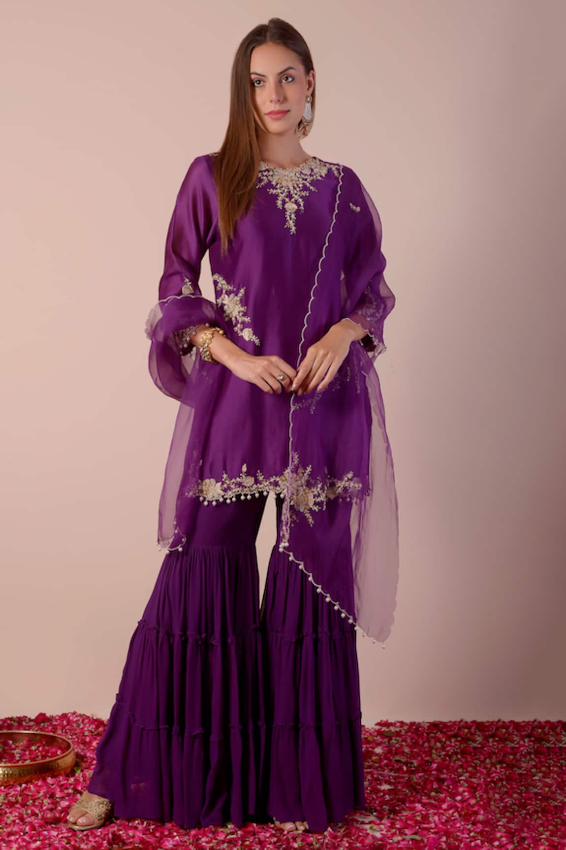Surabhi Arya Bead Embroidered Kurta Set 