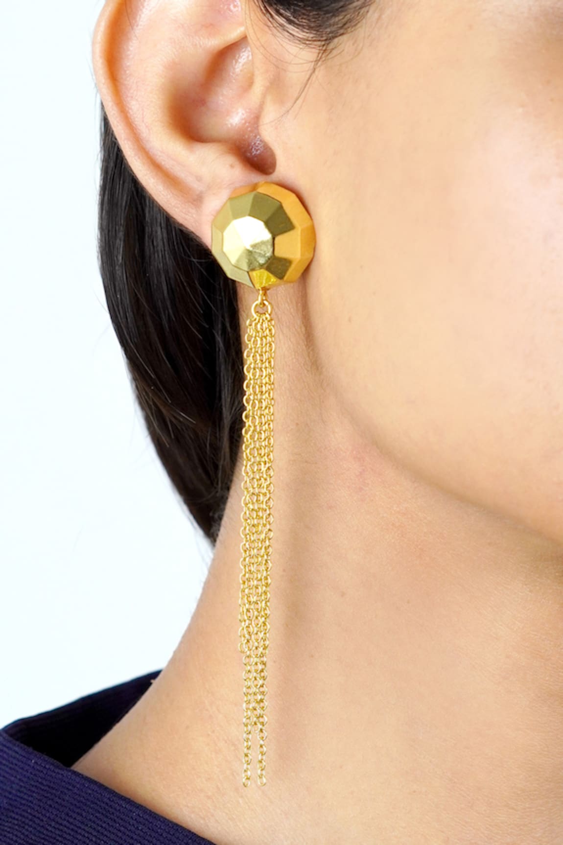 Varnika Arora Chain Tassel Embellished Earrings