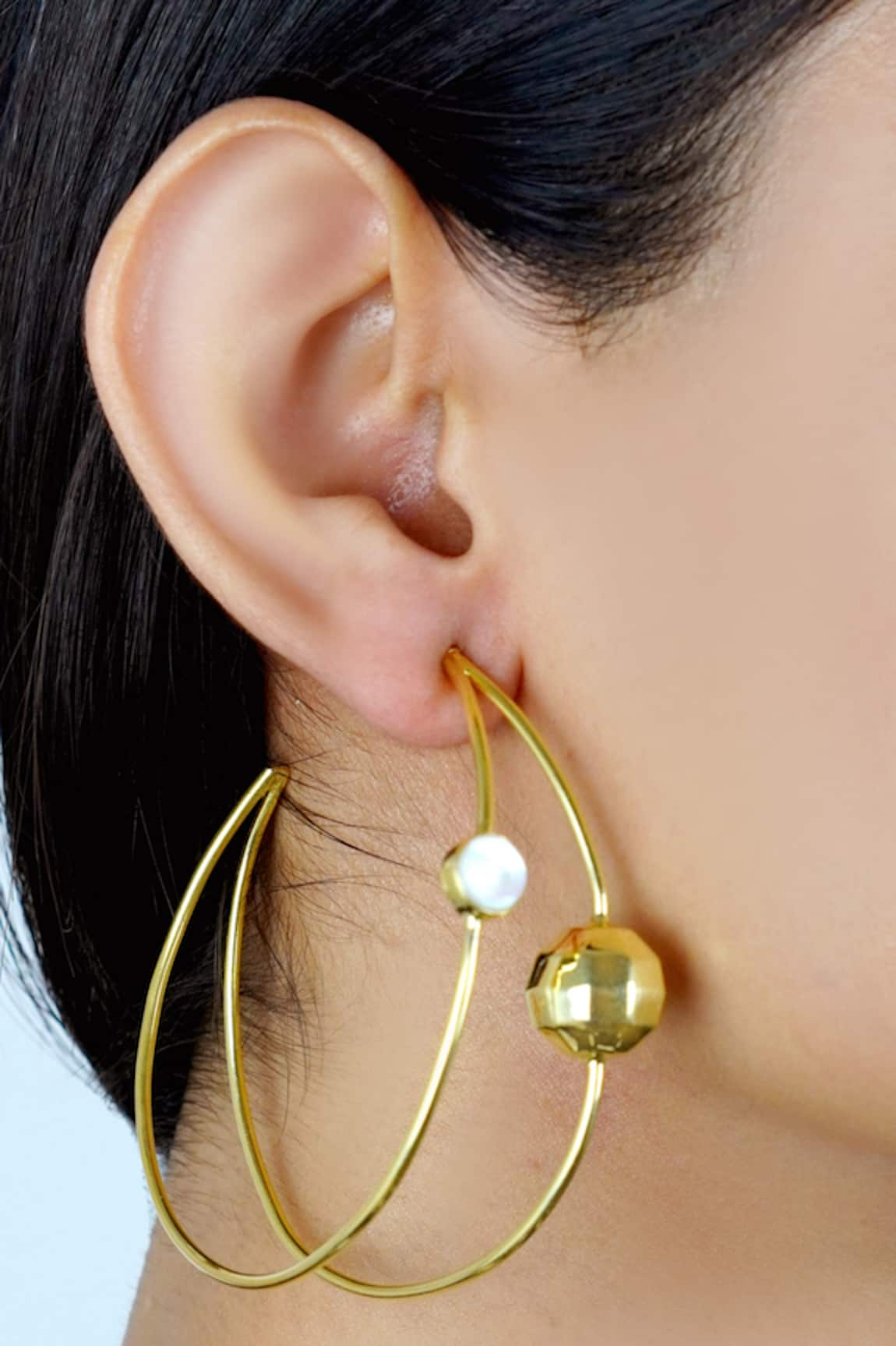 Varnika Arora Pearl Embellished Hoops