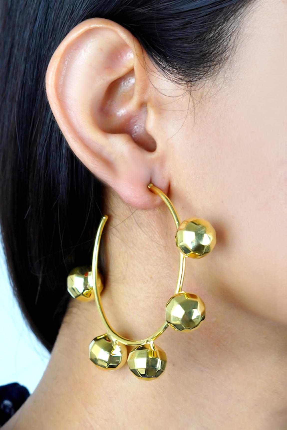 Varnika Arora Disco Ball Textured Hoops