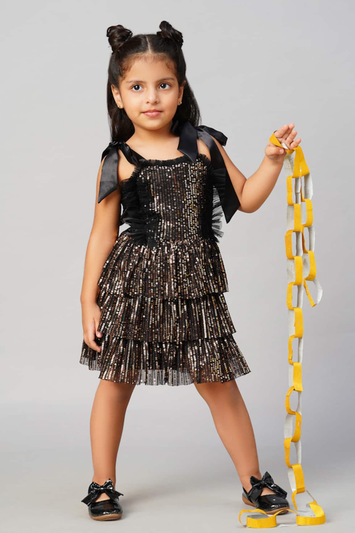 LIL DRAMA Sequin Embellished Fit & Flare Dress