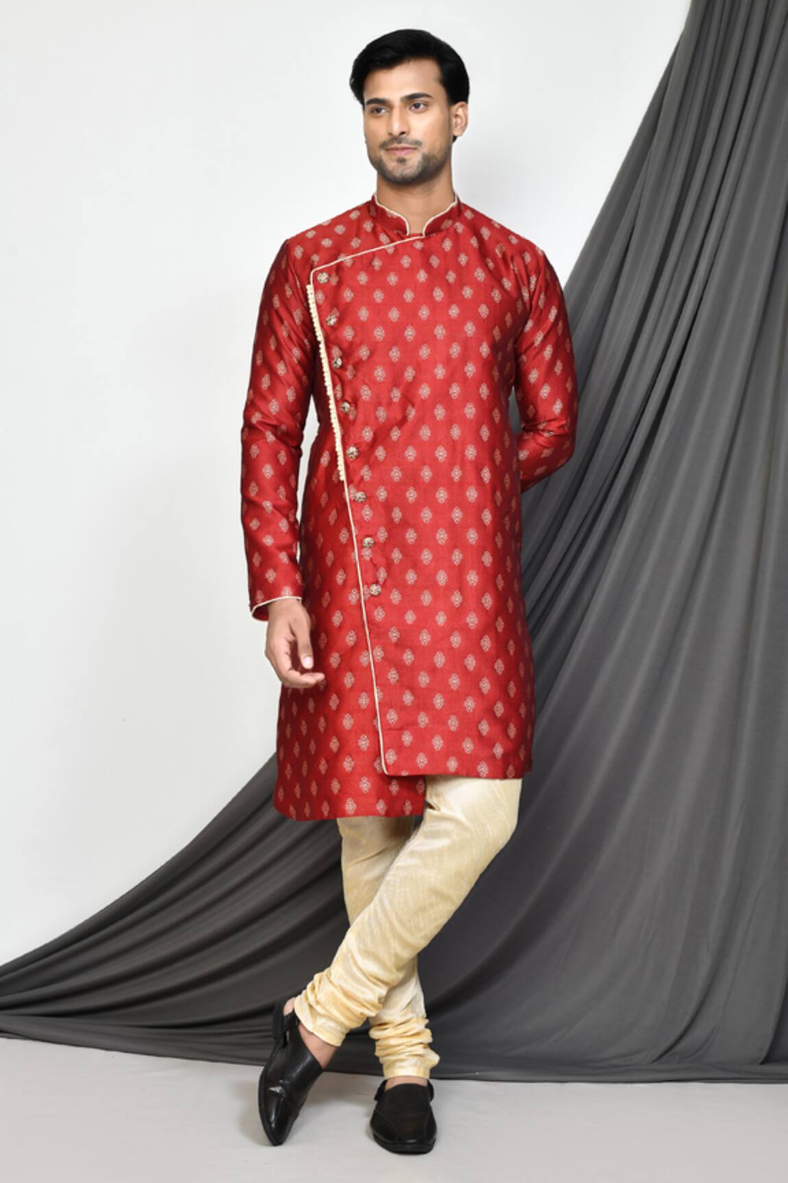 Arihant Rai Sinha Floral Woven Kurta 