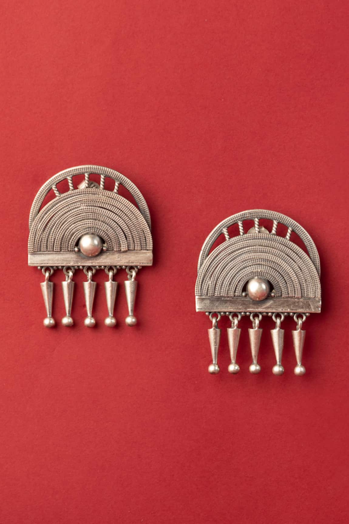 Mero Jewellery Semi Circular Drop Earrings 