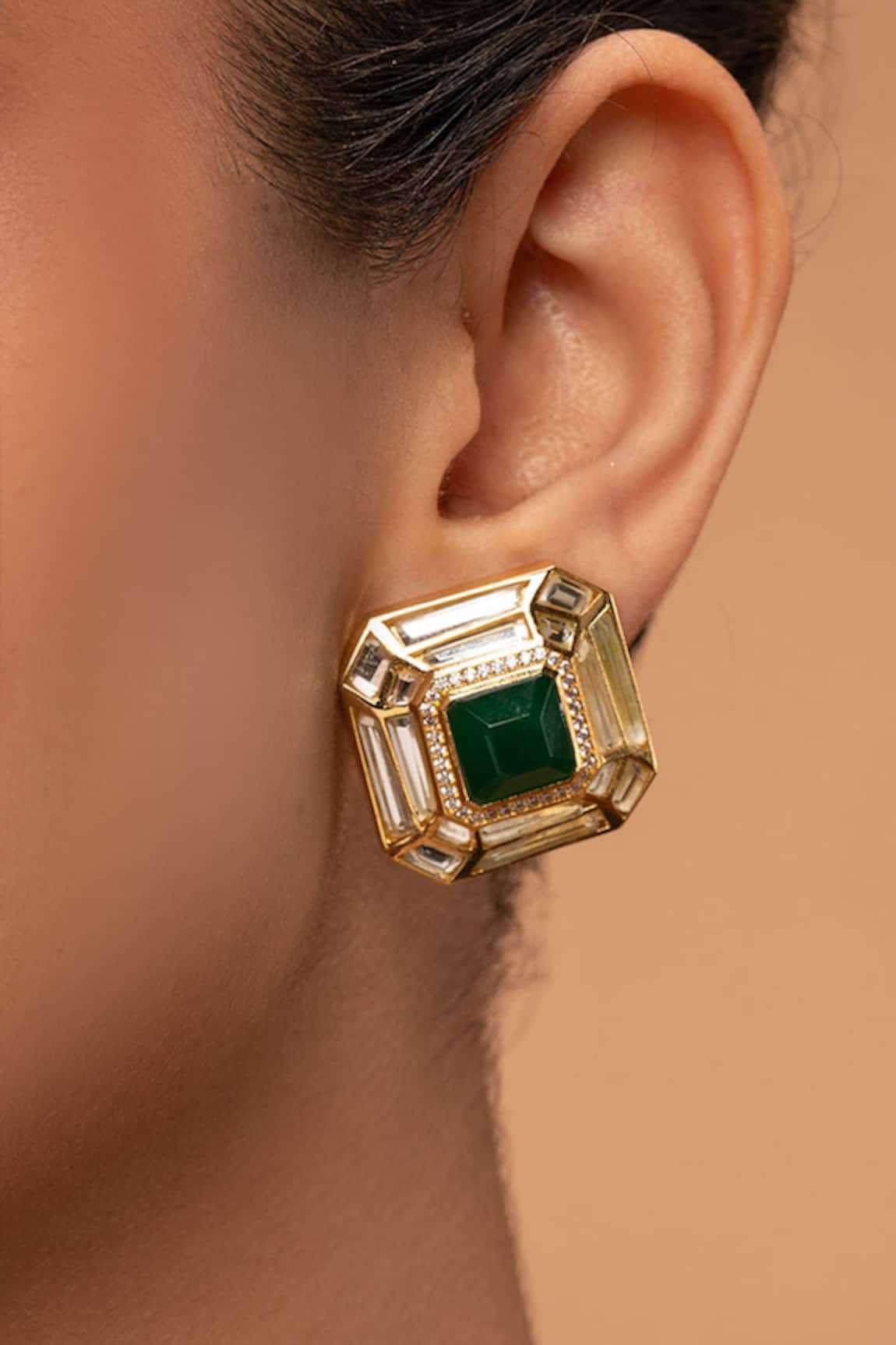 ISHARYA Fiesta Hydro Stone Embellished Studs 