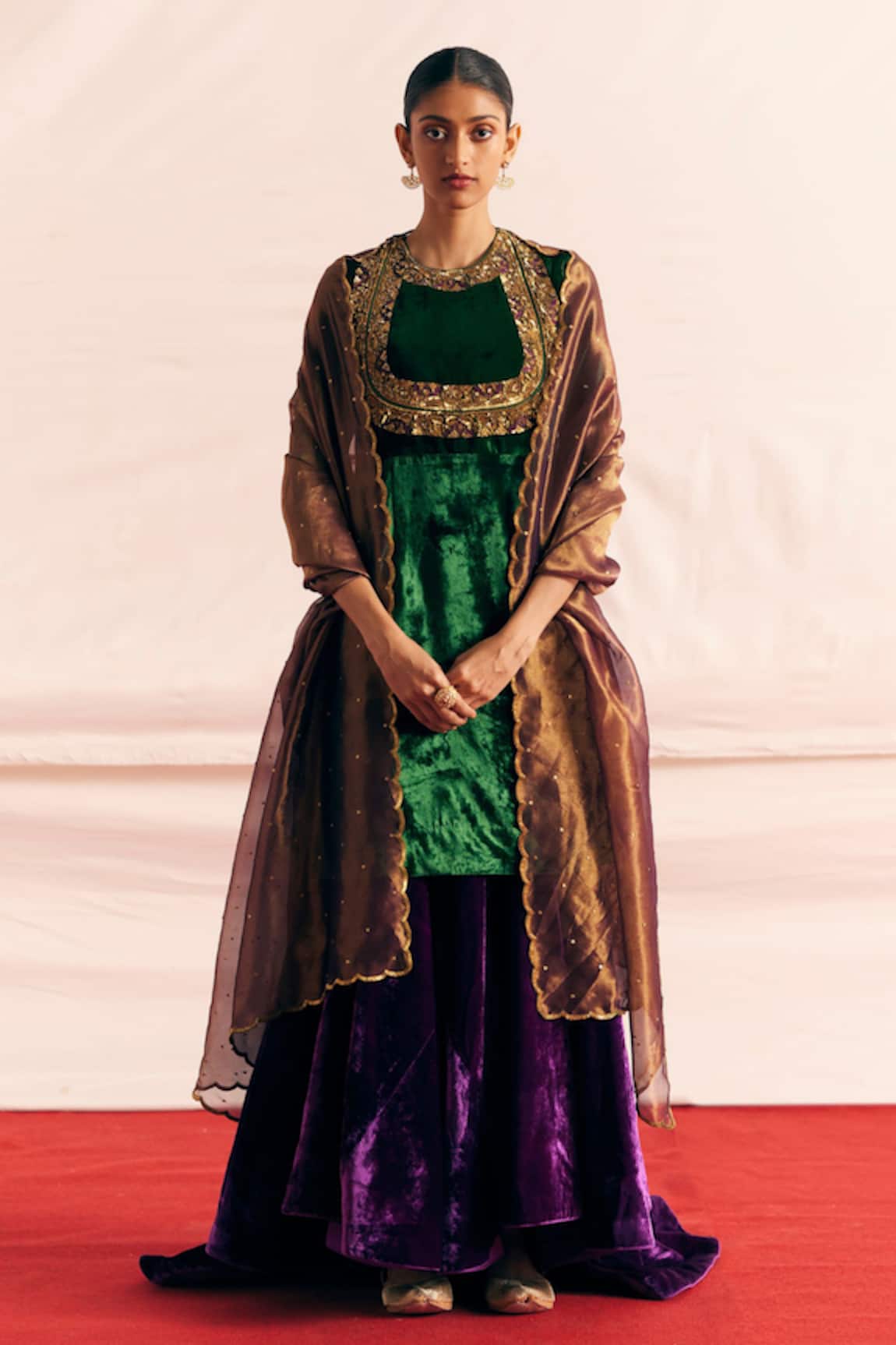 Mimamsaa Aagya Embroidered Kurta Gharara Set 