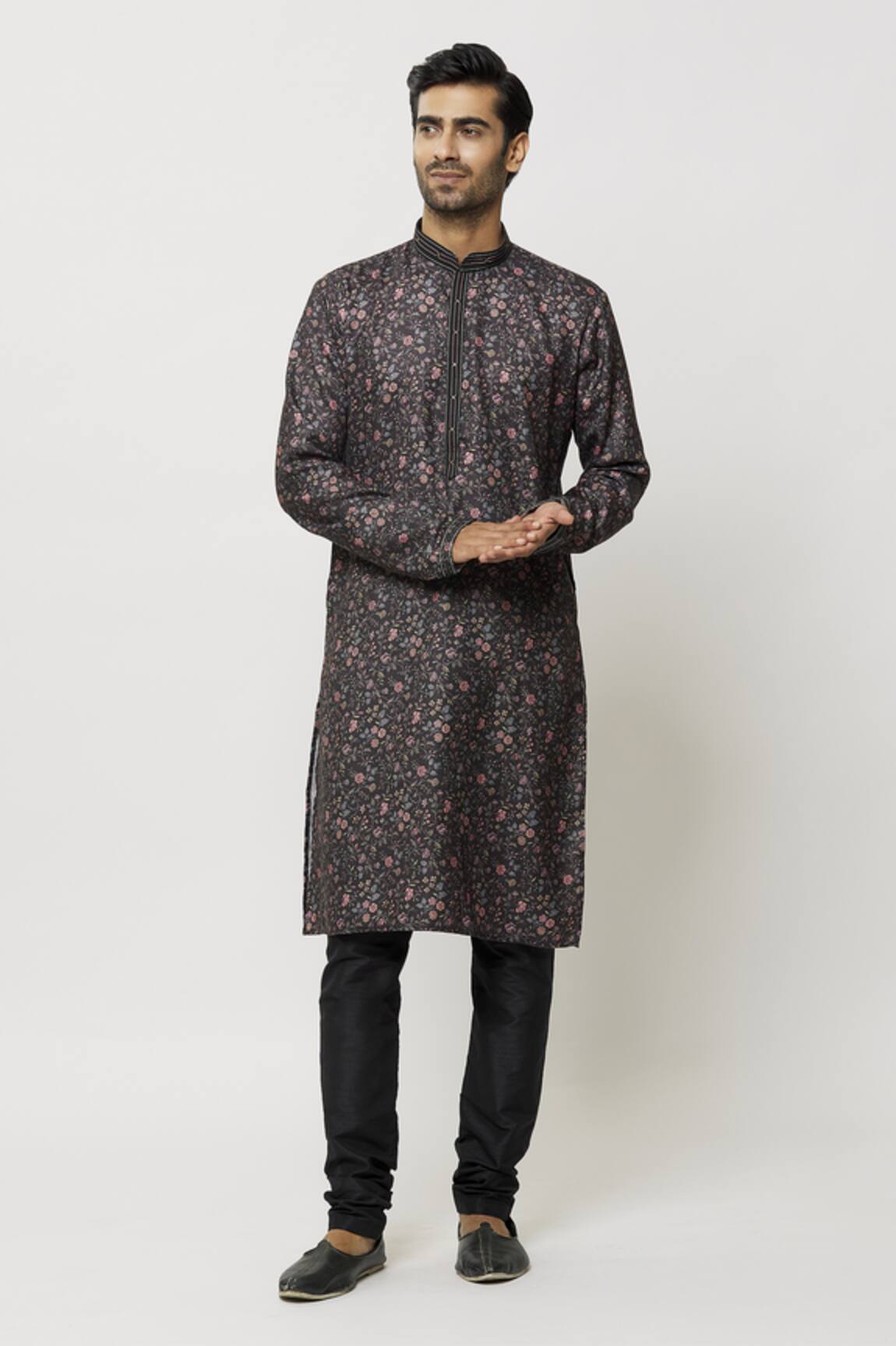 Samyukta Singhania Plumeria Garden Print Kurta 
