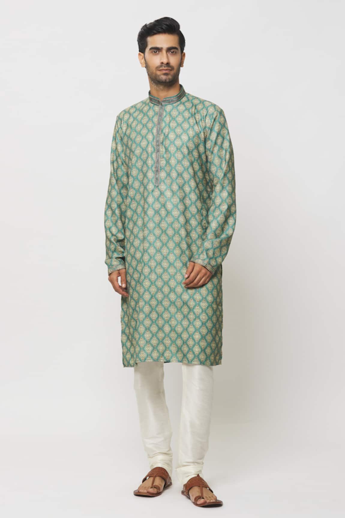 Samyukta Singhania Damask Art Print Kurta 