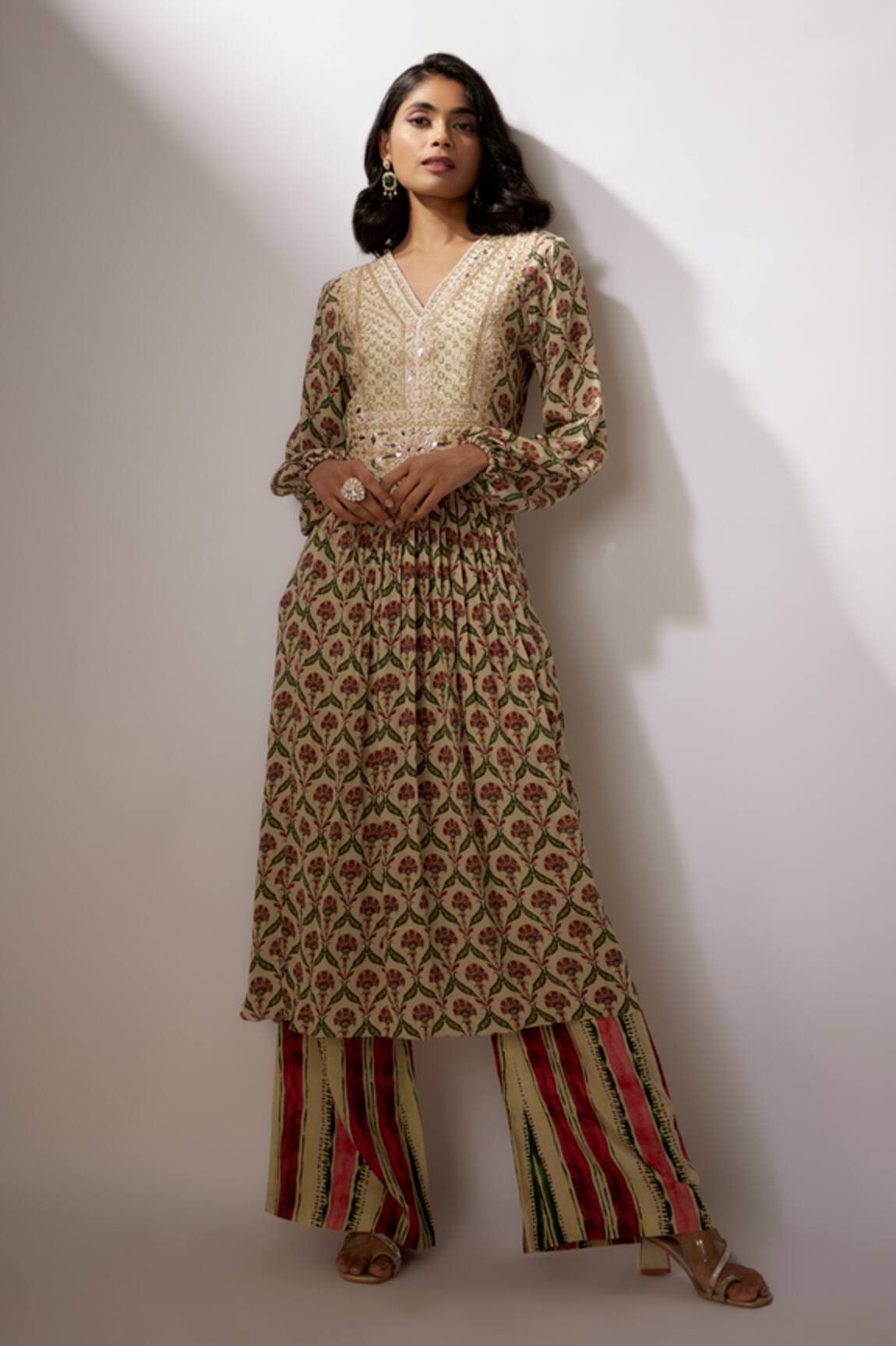 Nadima Saqib Printed Kurta & Pant Set 