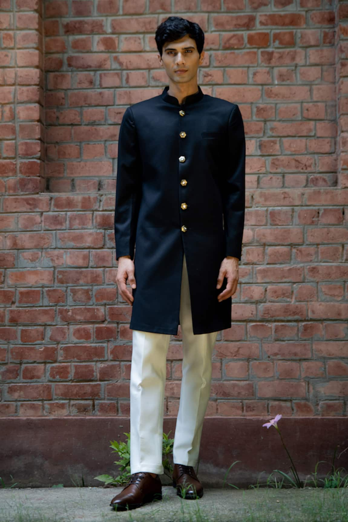 TAJIRI Nawab Solid Sherwani Set