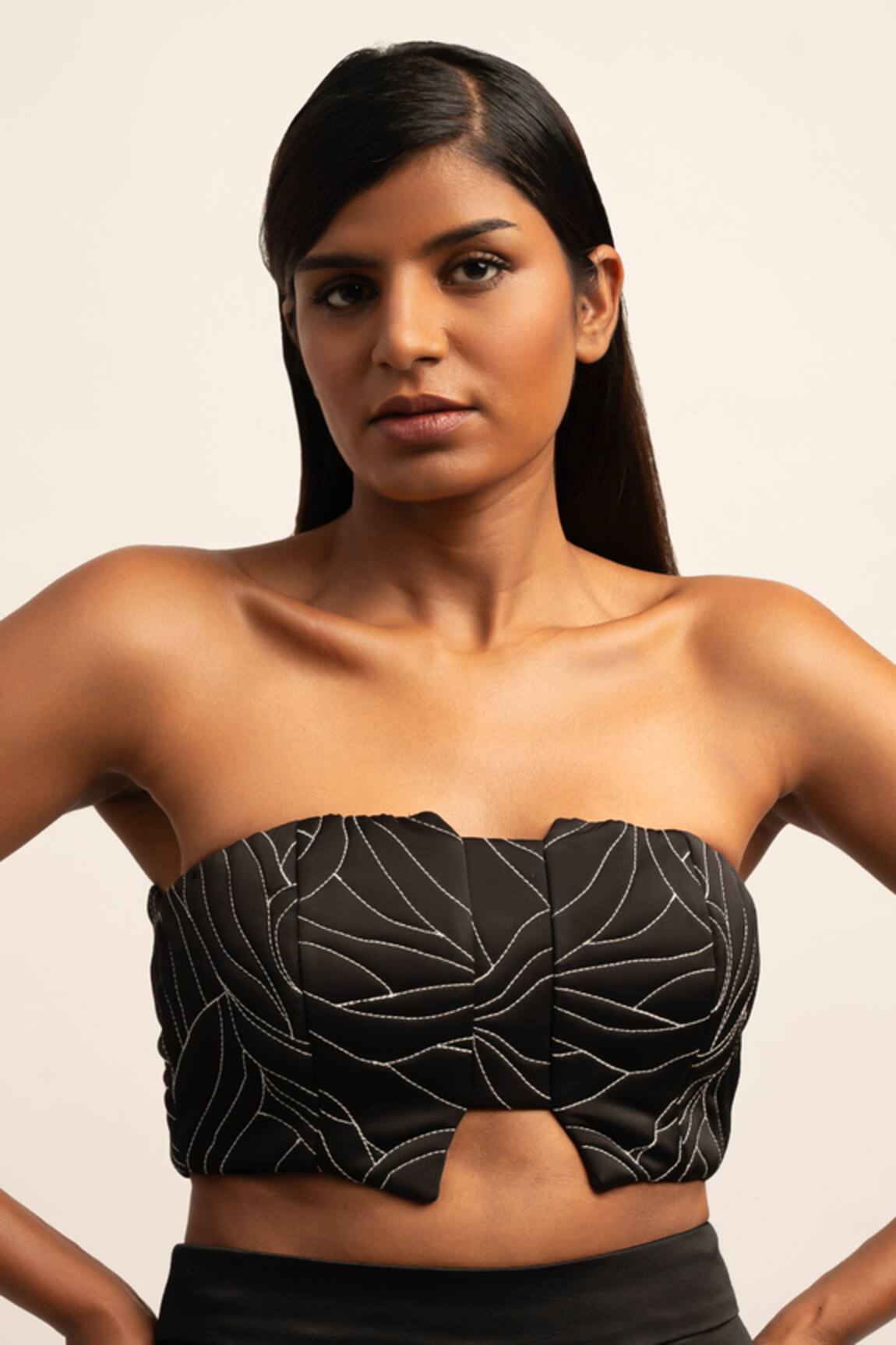Siddhant Agrawal Alchemy Thread Embroidered Bustier 