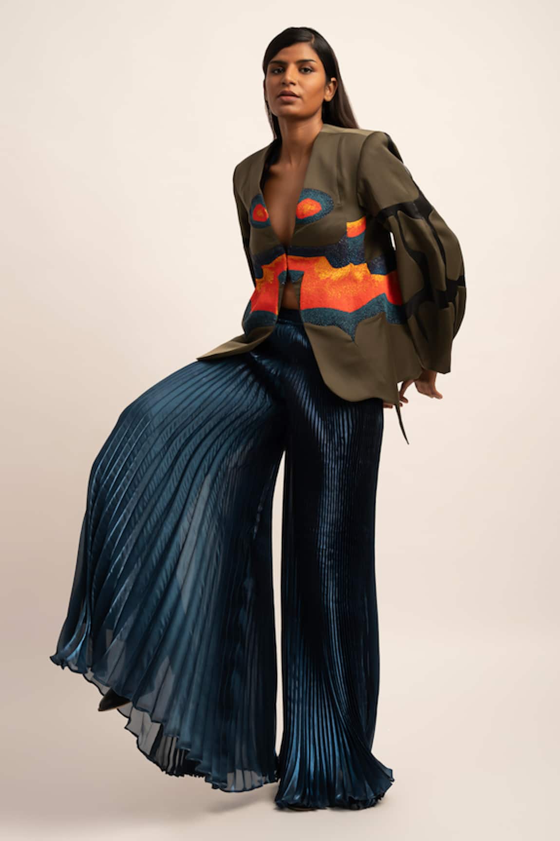 Siddhant Agrawal Luminous Pleated Trouser