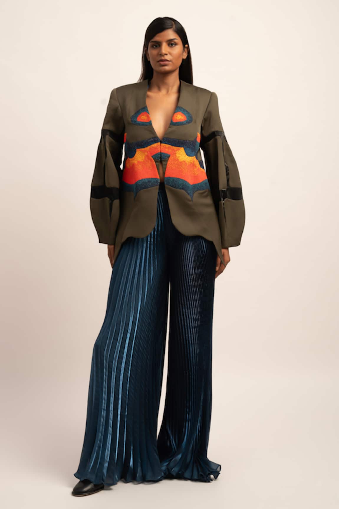 Siddhant Agrawal Morphic Whispers Embroidered Blazer & Pant Set