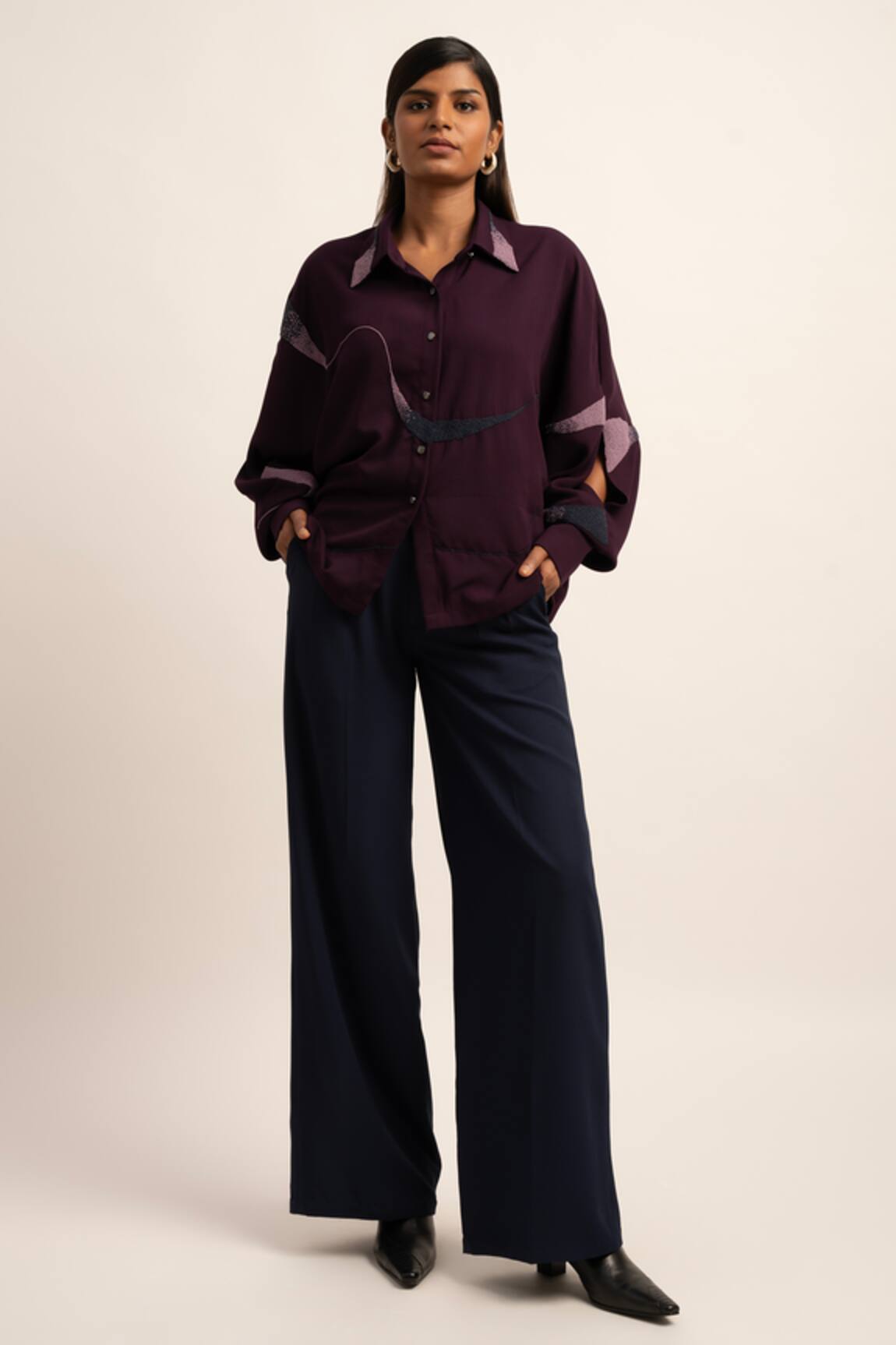 Siddhant Agrawal Deep Solid Trouser