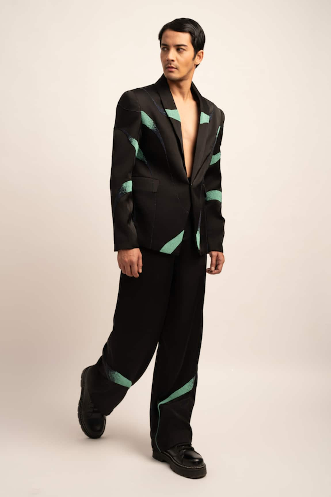 Siddhant Agrawal Label The Astral Celeste Fusion Blazer With Trouser