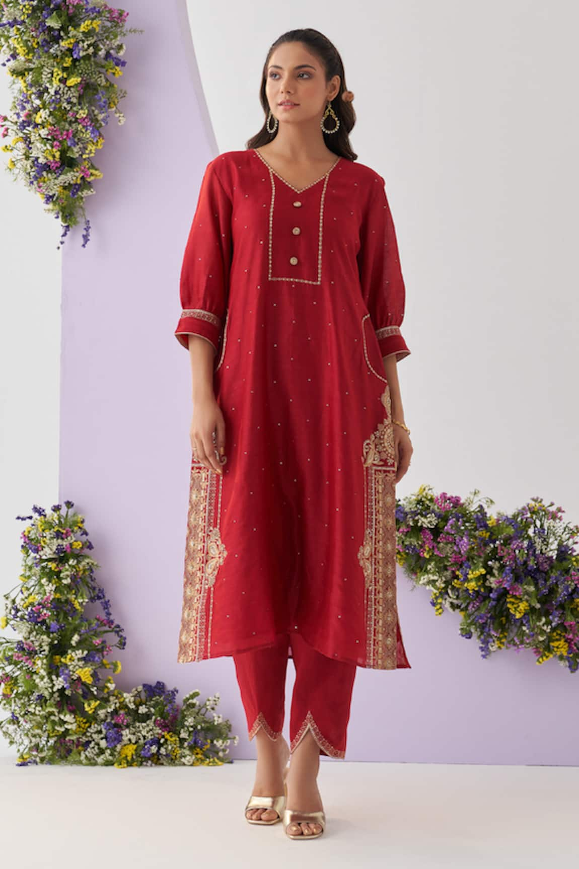 Shipraa Grover Fiza Embroidered Kurta & Pant Set