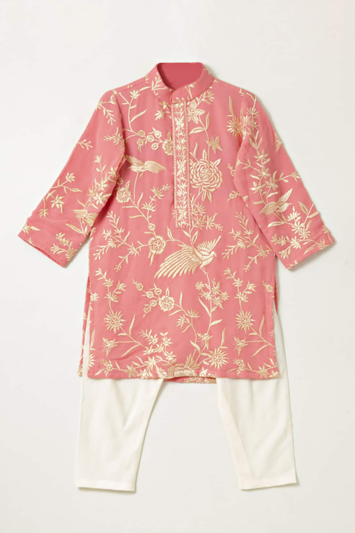 Shruti Jalan Parsi Gara Embroidered Kurta With Pyjama