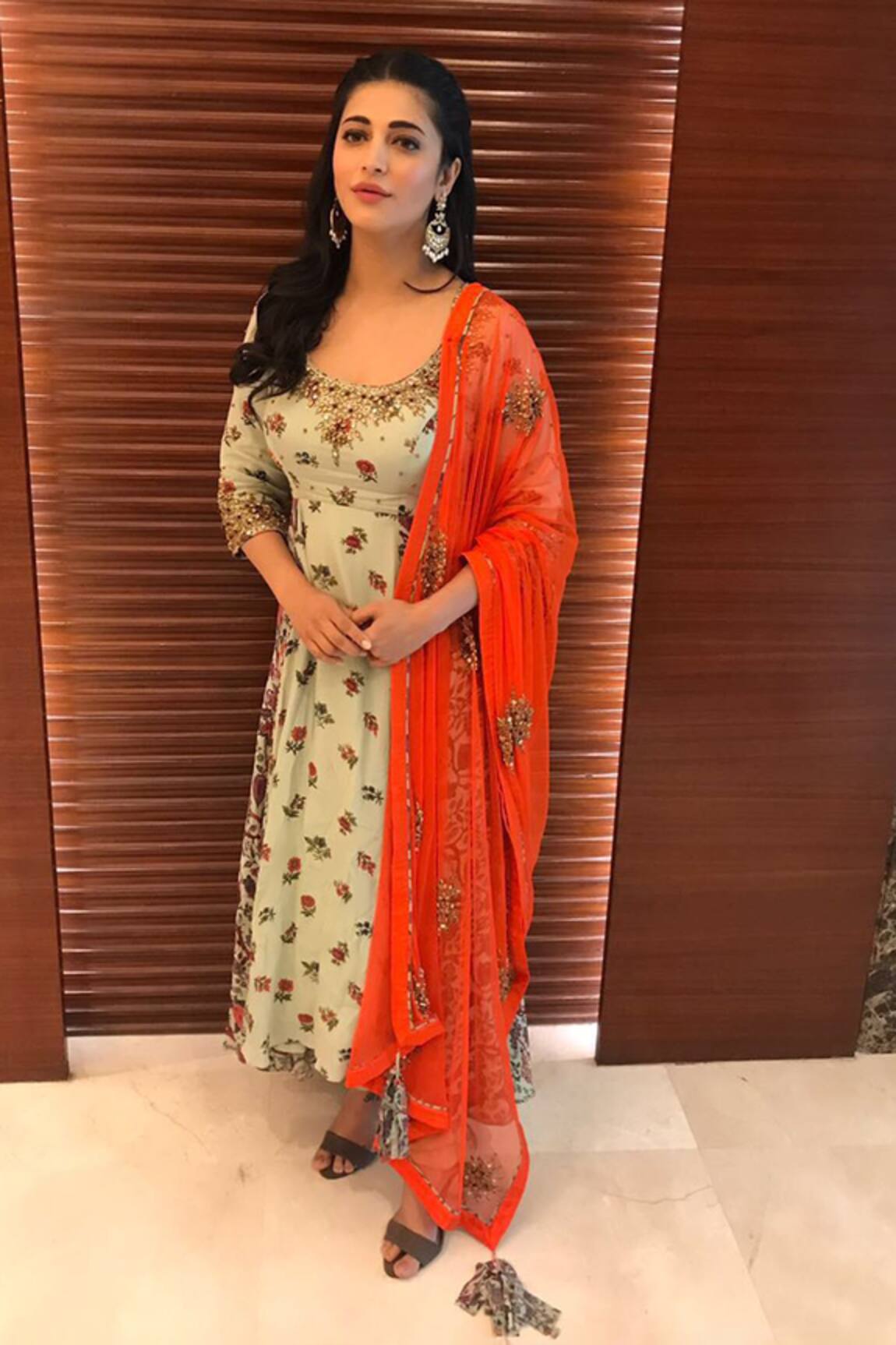 Nikasha Printed Anarkali Set