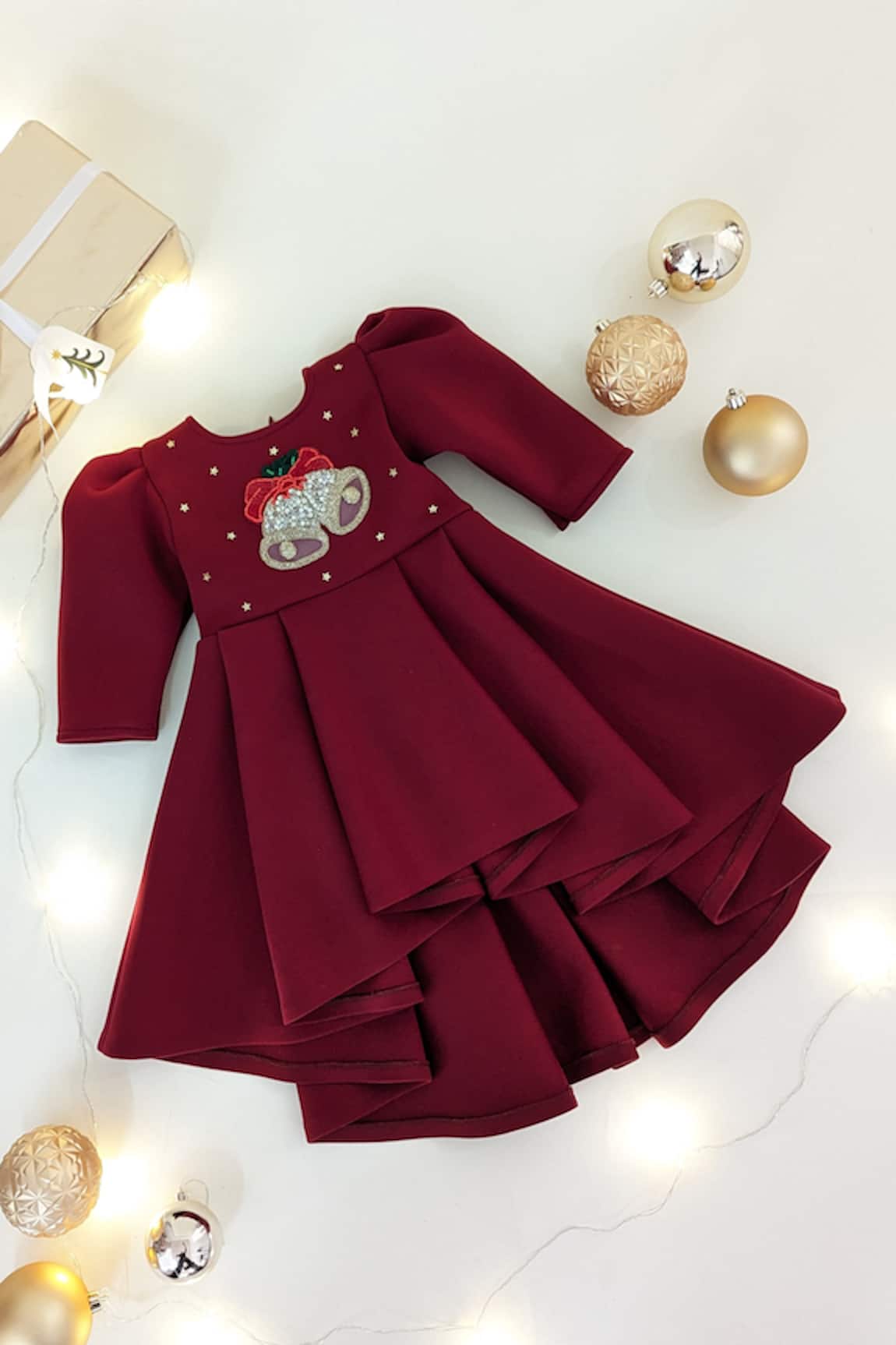 Ruchika lath label Jingle Bells Embroidered Dress