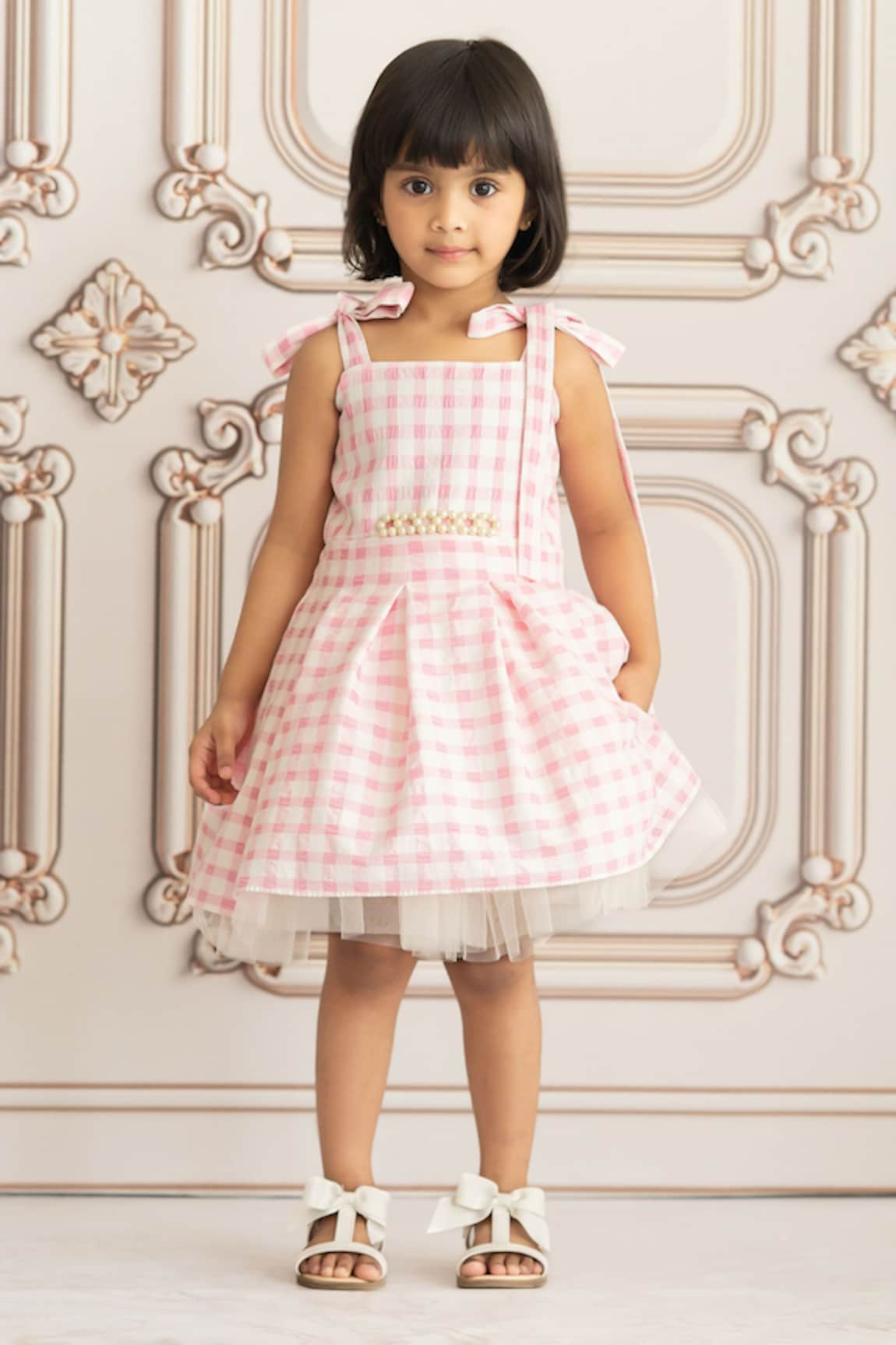 Ruchika lath label Barbie Checkered Pattern Dress