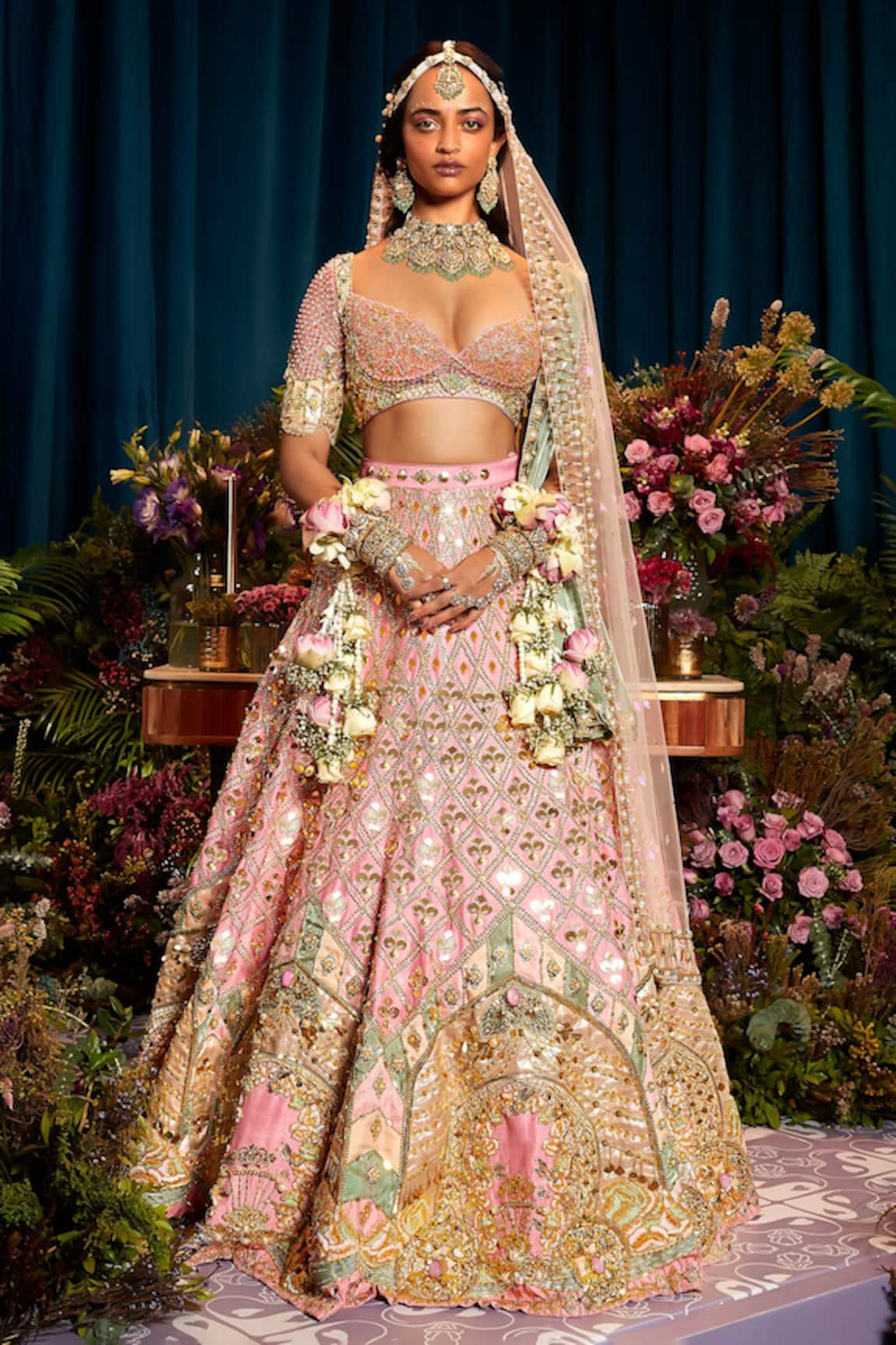 Papa Don't Preach Alice Royal Carriage Embroidered Bridal Lehenga Set 