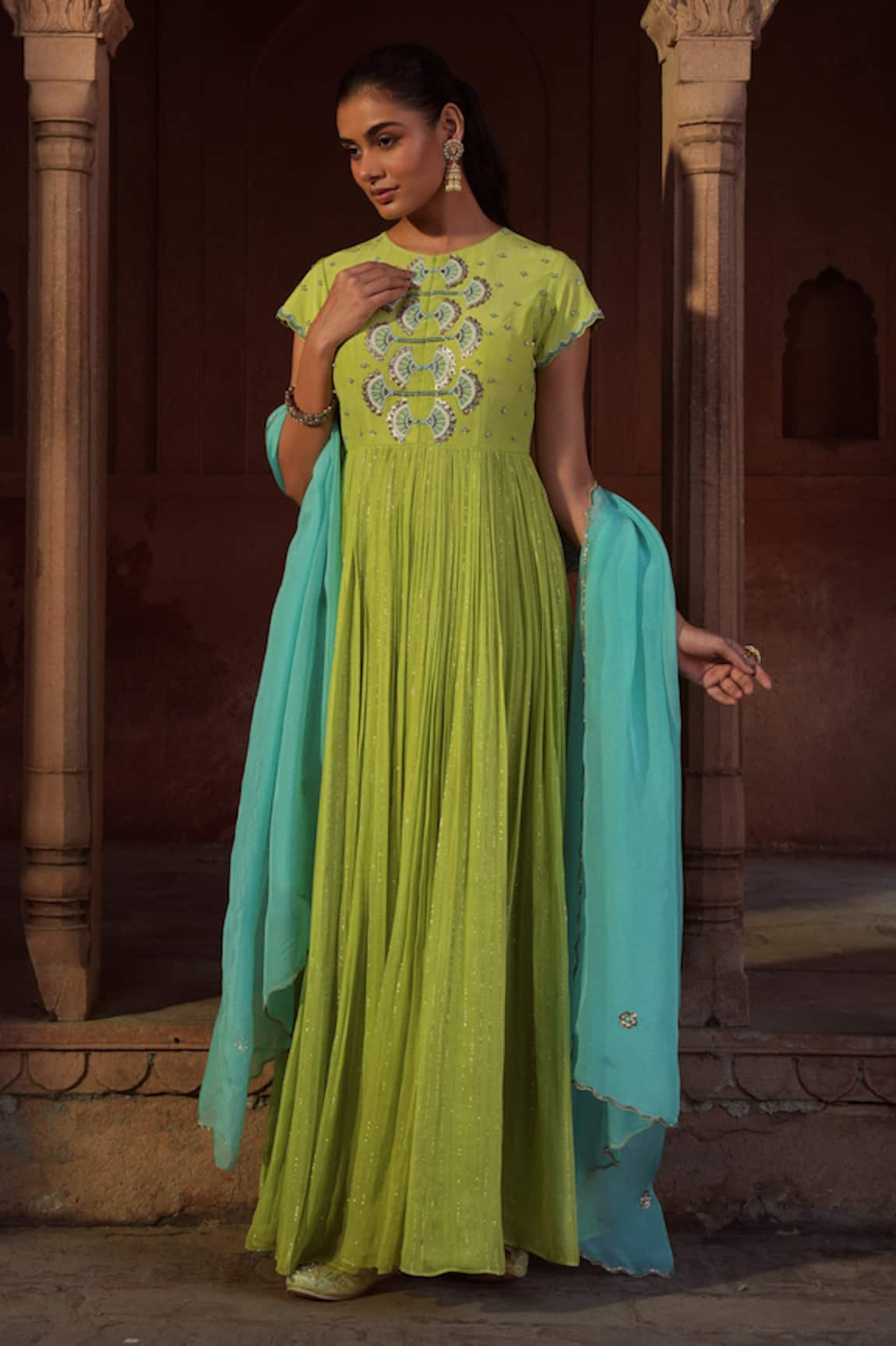 Sonal Pasrija Gathered Anarkali With Dupatta