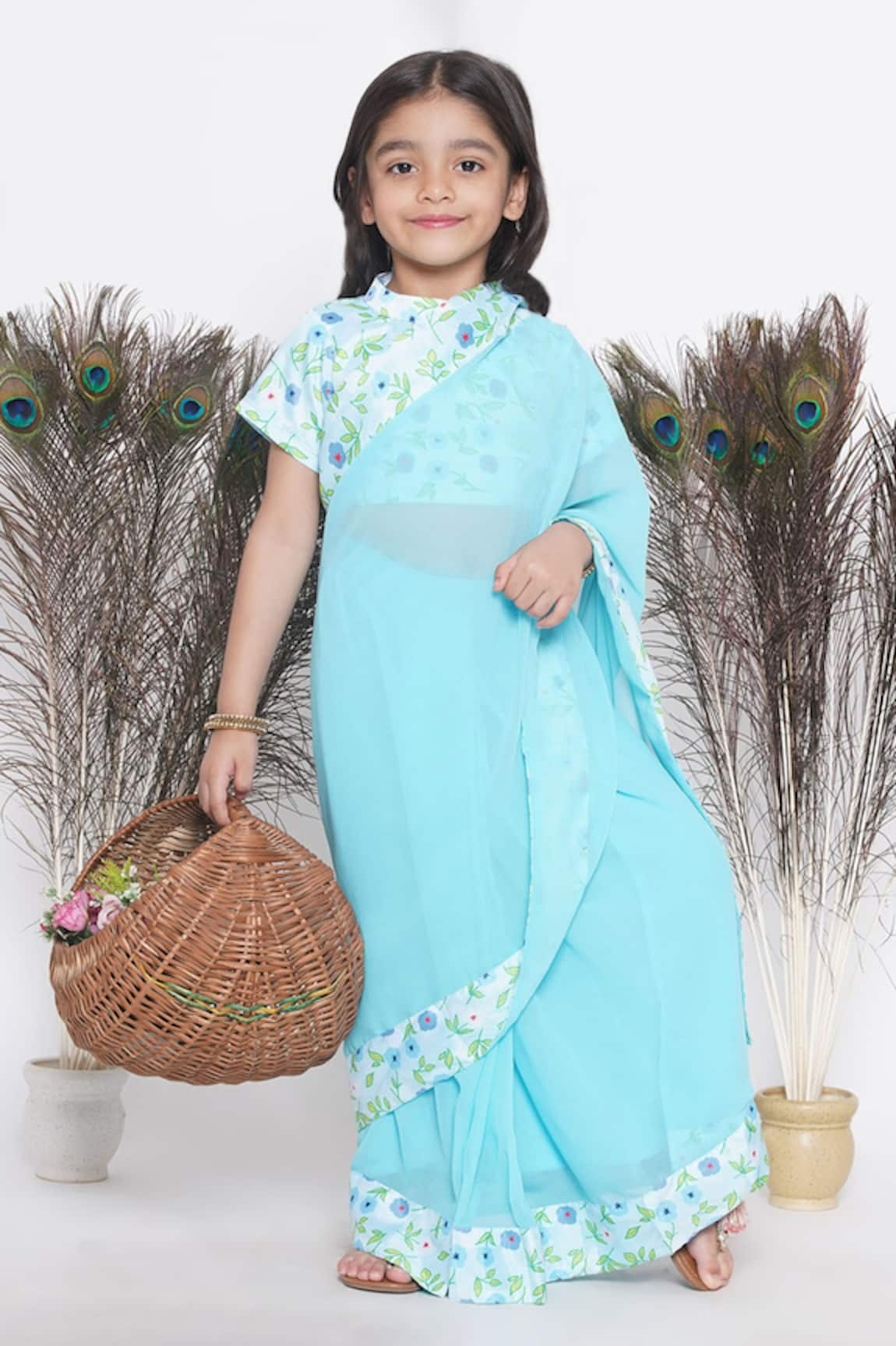 Girls' Saree Collection: Traditional Elegance for Little Ones – Tiber Taber  Kids