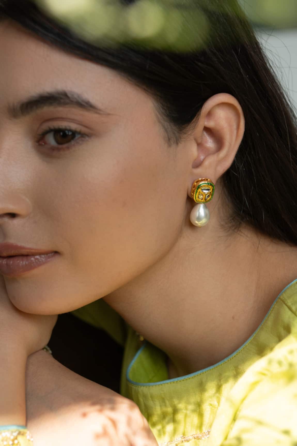 Do Taara Kundan & Pearl Drop Earrings 