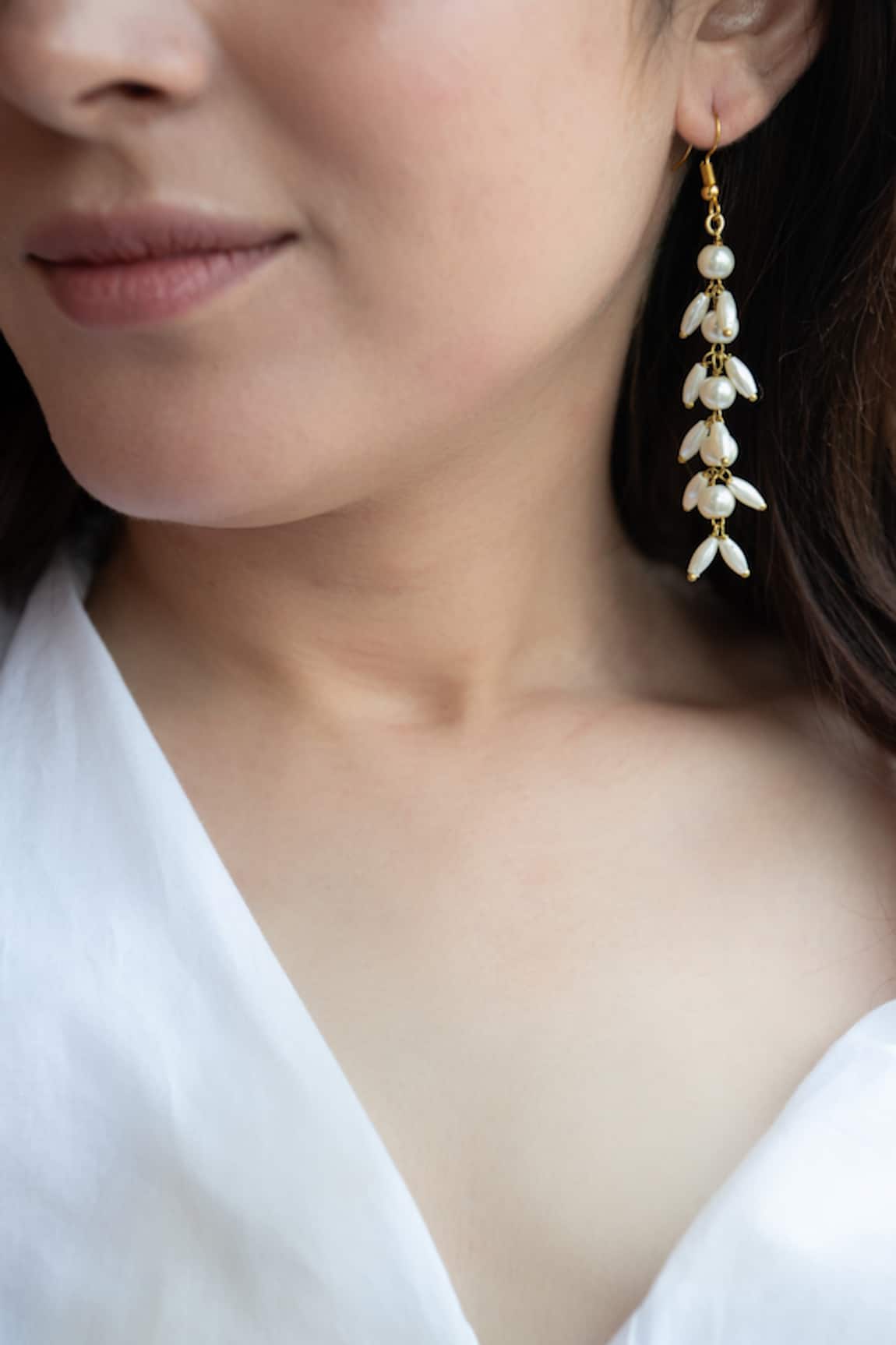 Do Taara Celeste Pearl Drop Dangler Earrings 