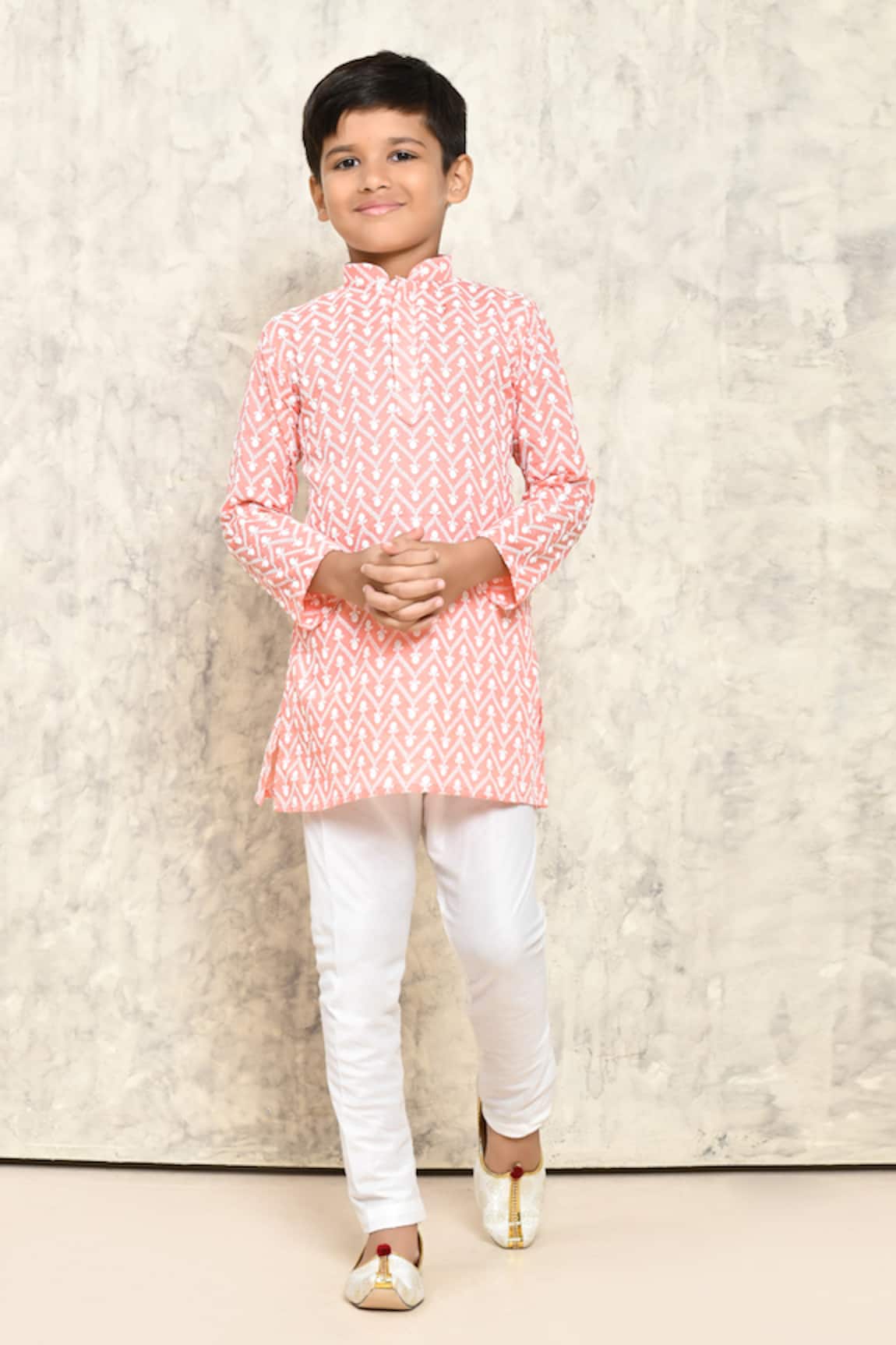 Petite Pomme Jaal Embroidered Kurta 