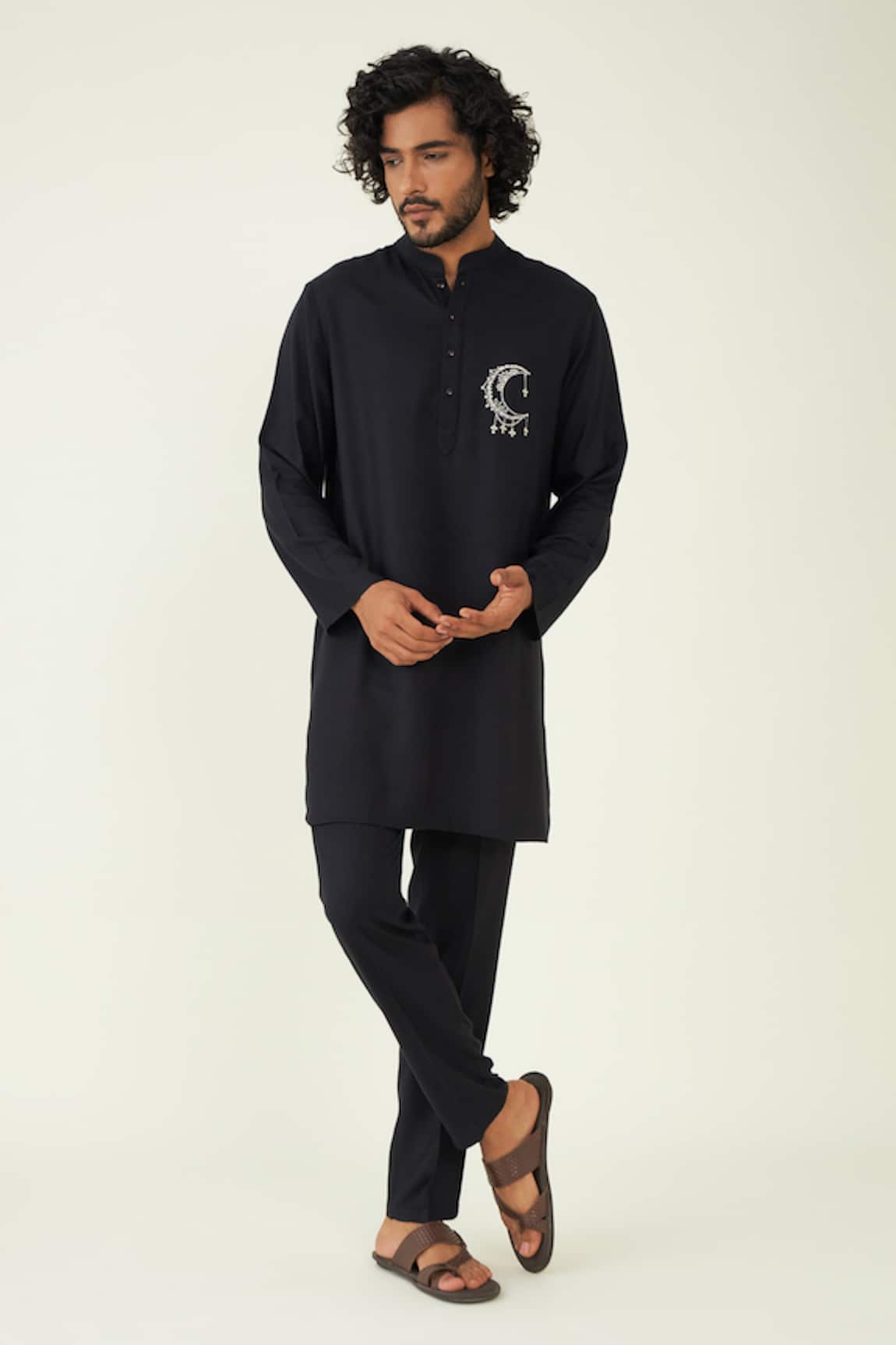 Roohbyridhimaa Mohtaab Placement Embroidered Kurta Set