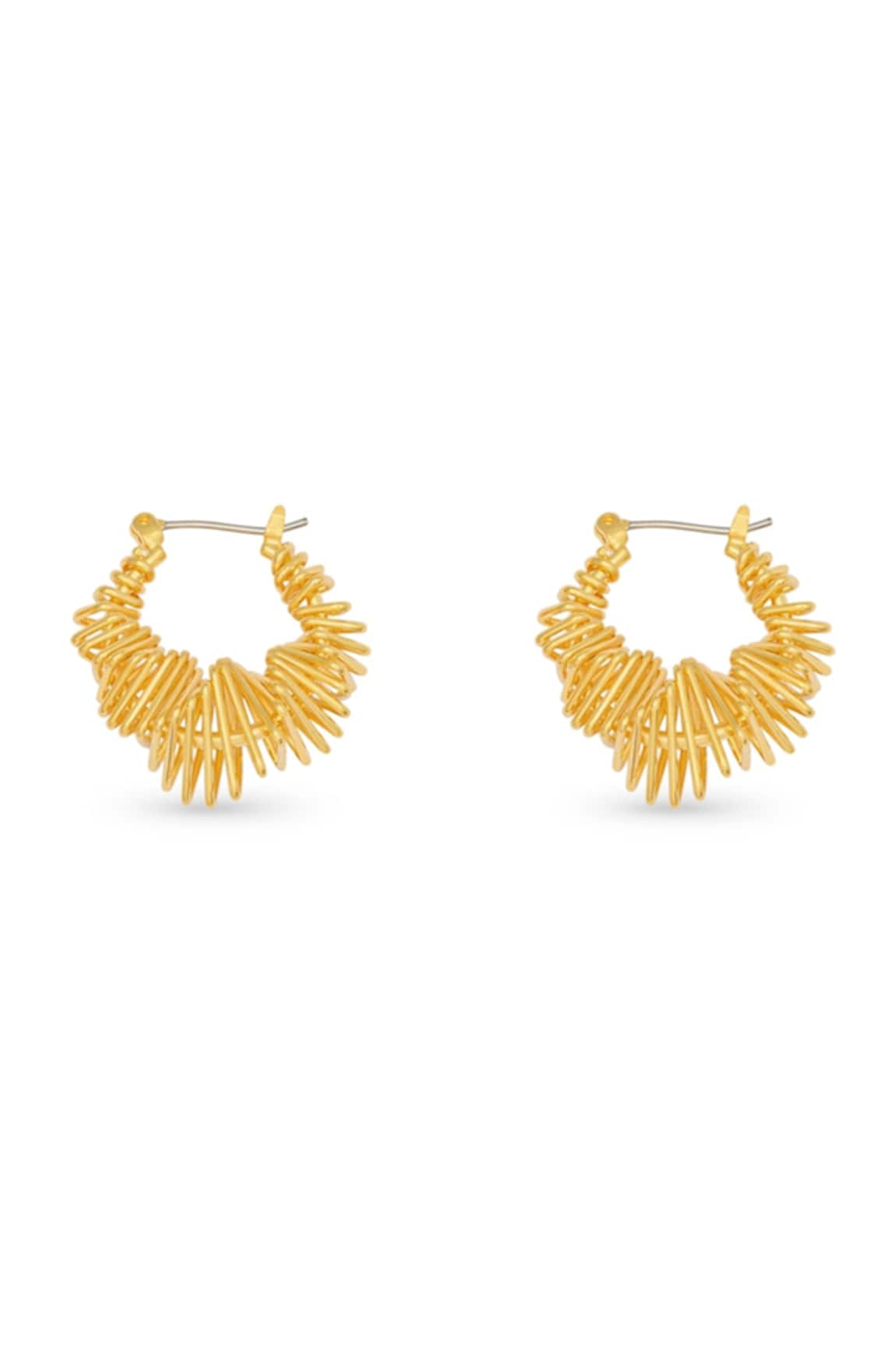 MNSH Starline Cut Work Hoop Earrings