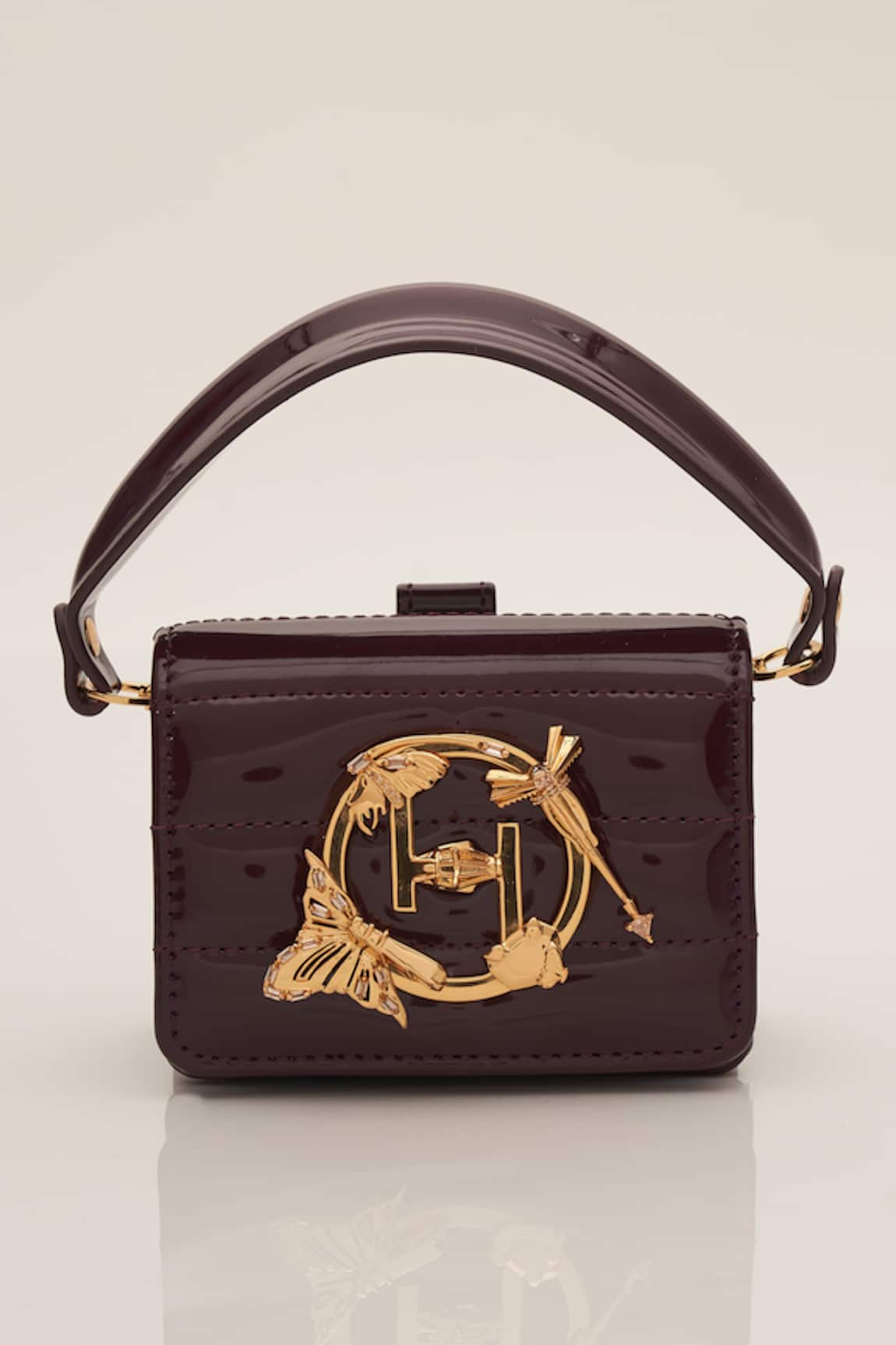 Outhouse OH V Furbie Rectangle Shaped Quilted Bag 