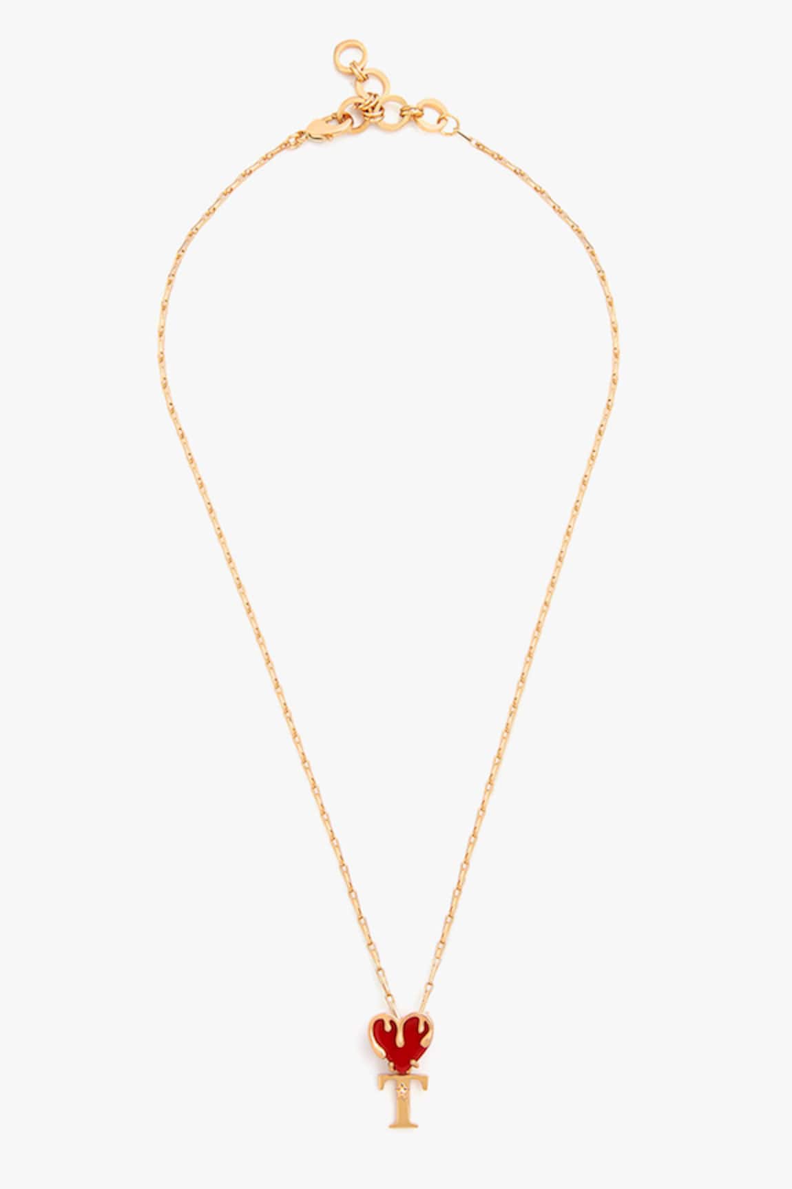 Outhouse Bisou Love Links Initial Pendant Necklace