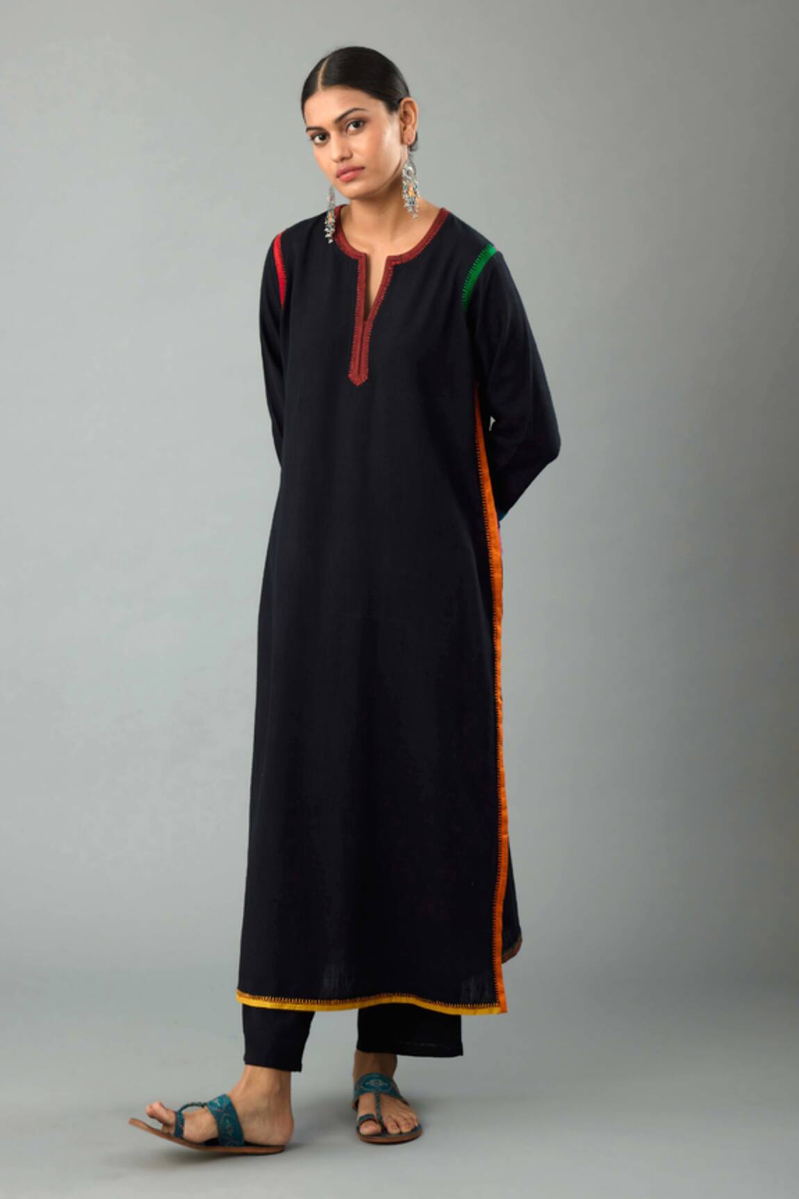 Kora Handloom Cotton Kurta Pant Set 