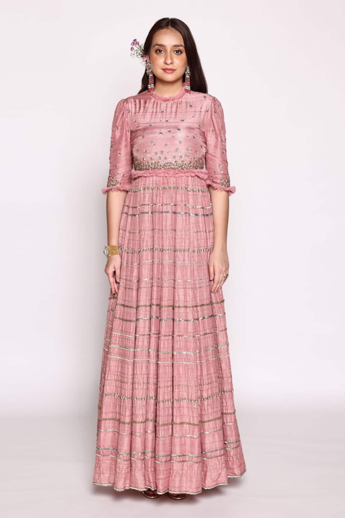 ABSTRACT BY MEGHA JAIN MADAAN Embellished Maxi Dress