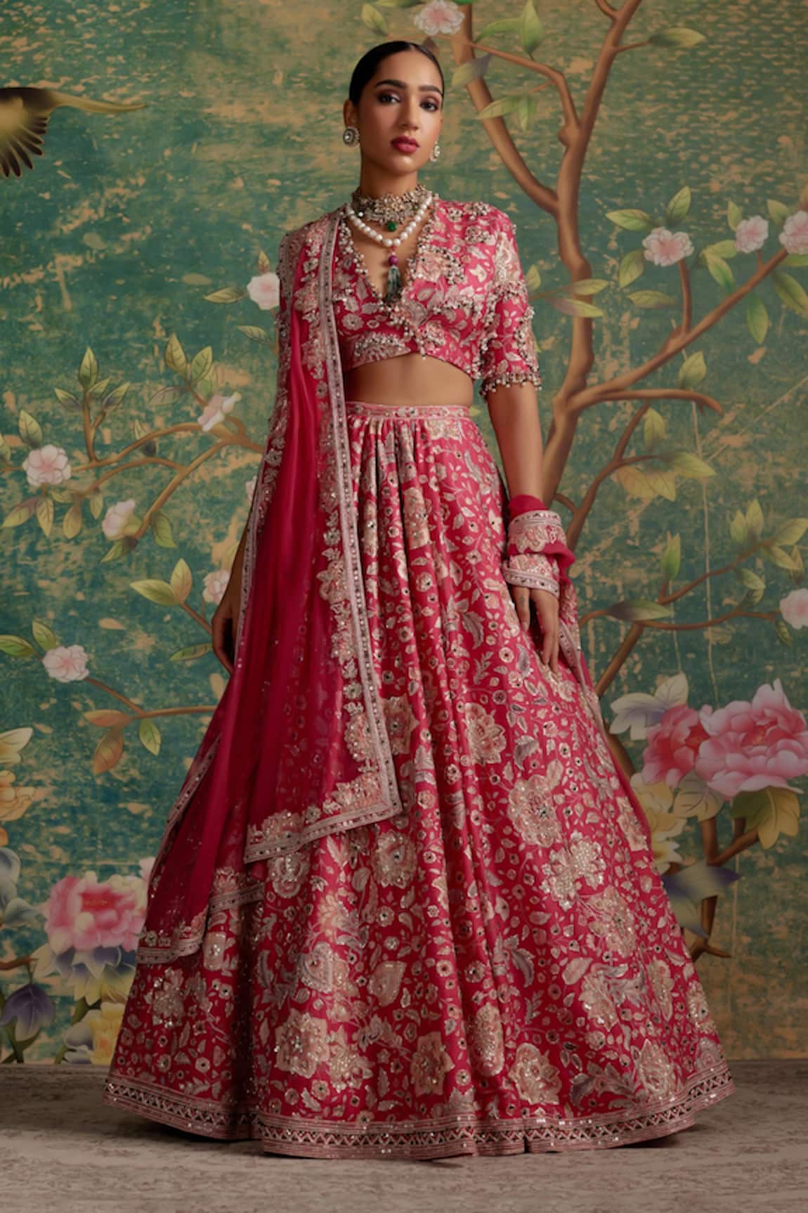 Ridhi Mehra Starlet Embroidered Blouse Bridal Lehenga Set