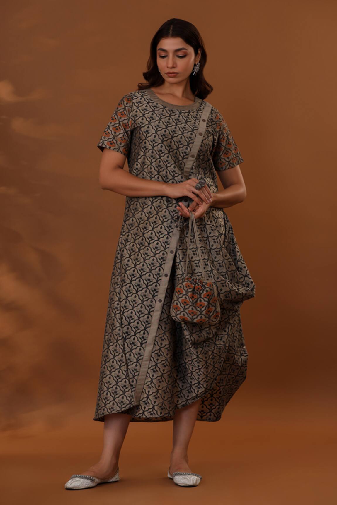 The Home Affair Handpainted Floral Dress 