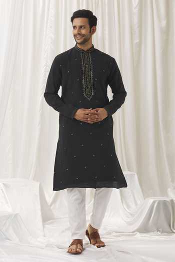 Aariyana Couture Foliage Zari Embroidered Kurta With Pant 
