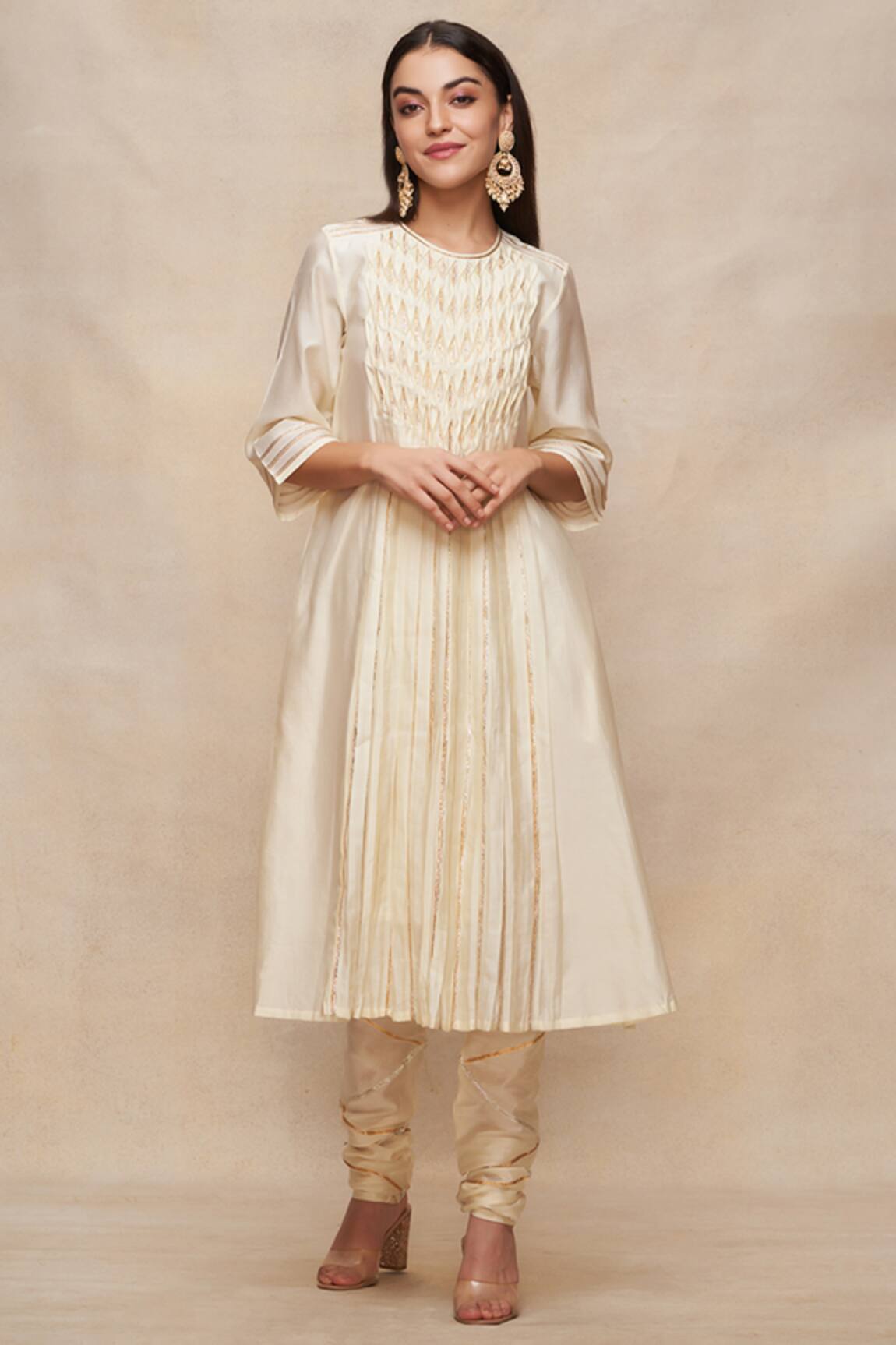 Gulabo By Abu Sandeep Gota Work A-Line Kurta