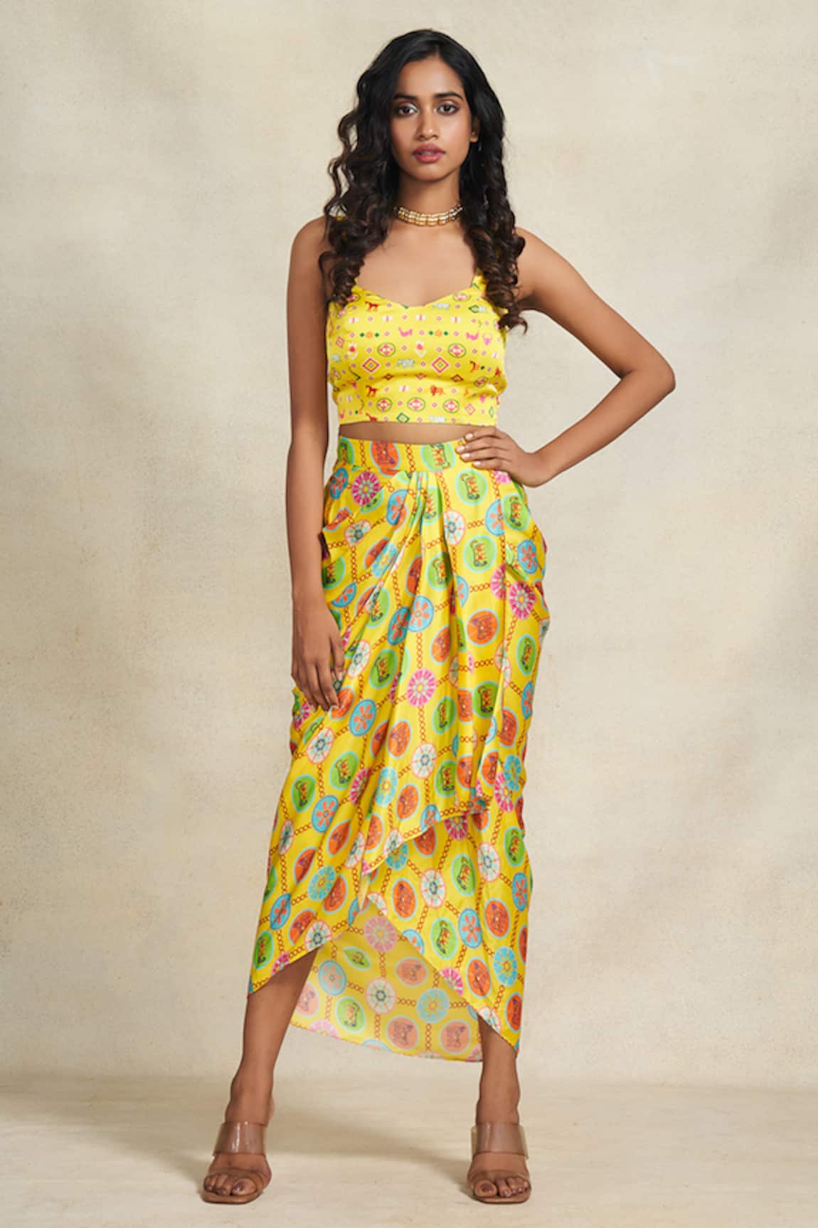 Gulabo By Abu Sandeep Geometric Print Blouse 